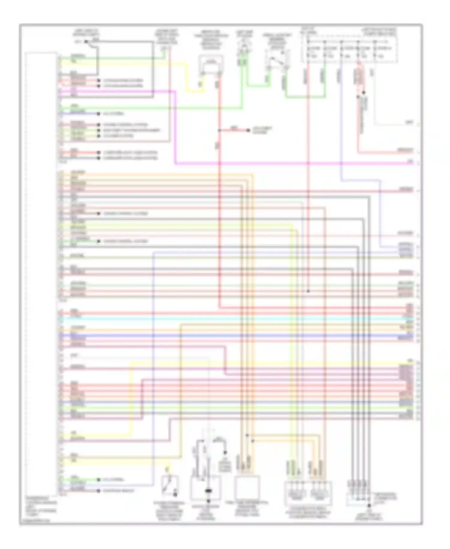 Galant Mitsubishi VIII facelift (1998-2006): Wiring diagram engine performance 3.8l (1 of 5)