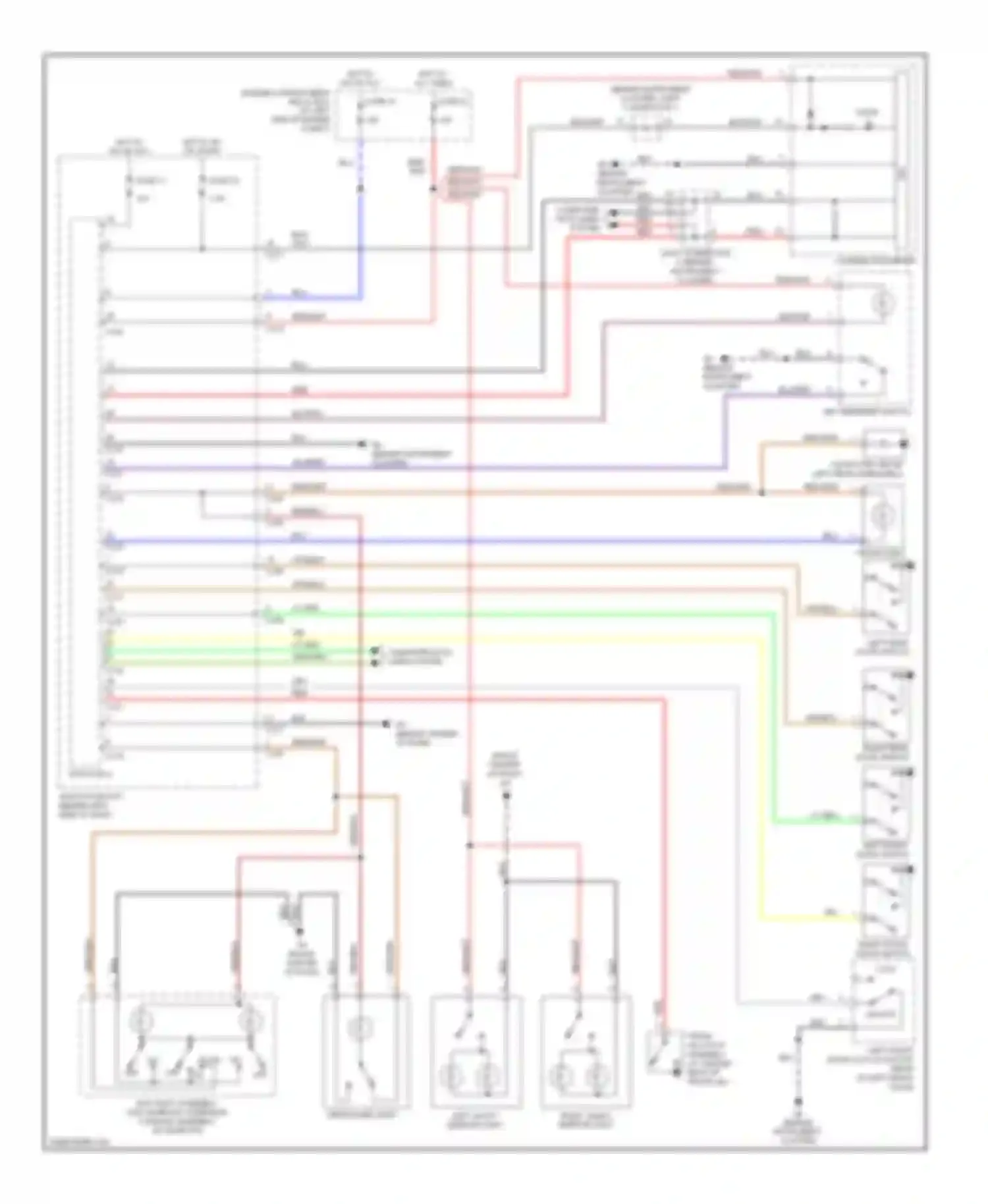 Galant Mitsubishi VIII facelift (1998-2006): Courtesy lamps circuit