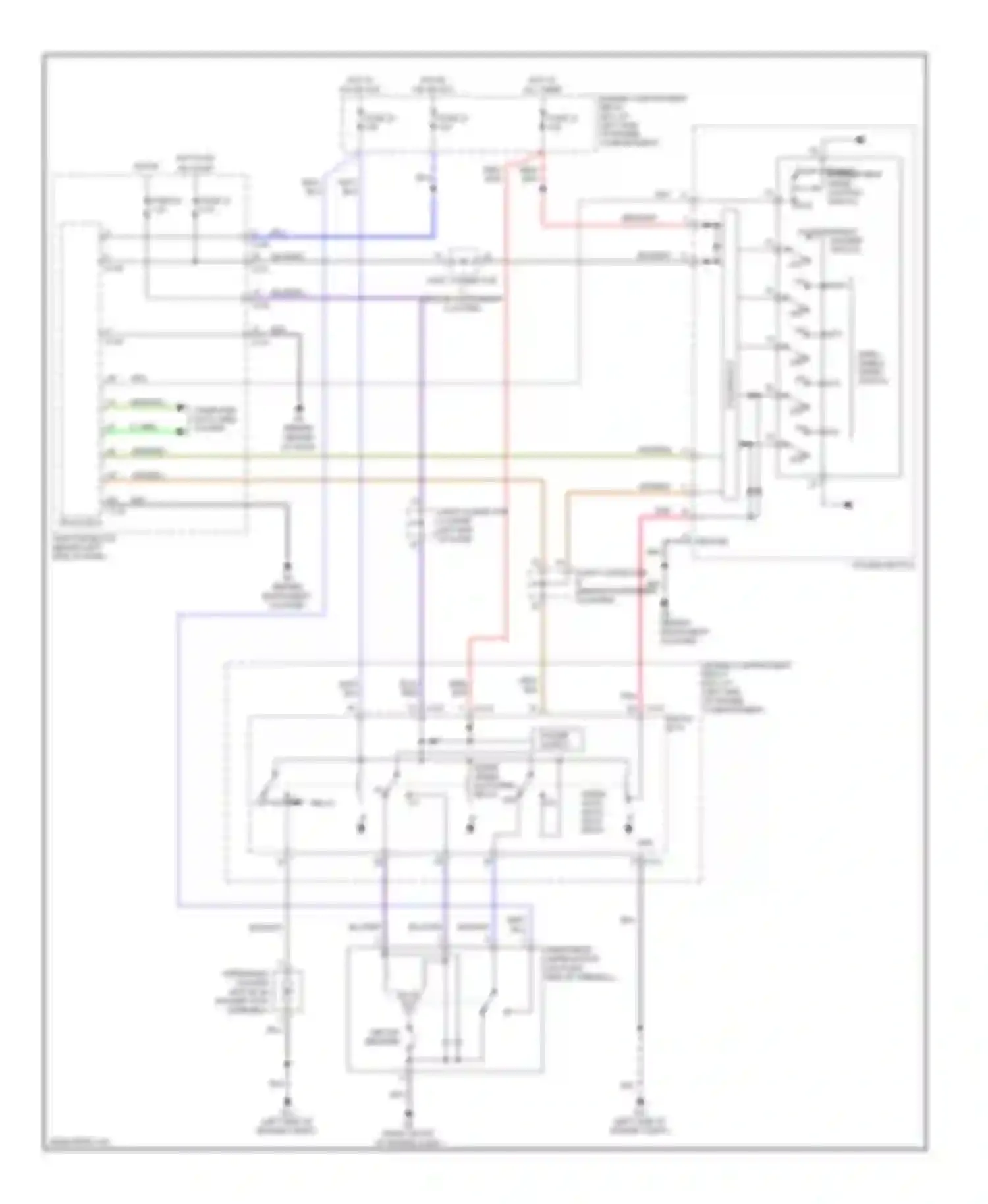 Galant Mitsubishi VIII facelift (1998-2006): Wiper/washer circuit