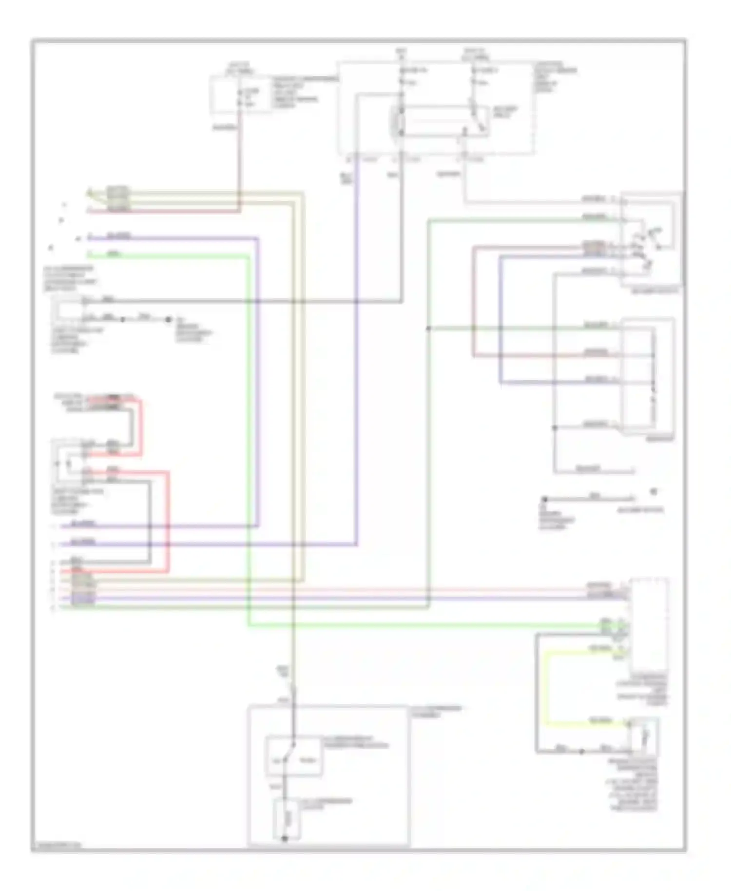 Wiring diagram blk/blu for Mitsubishi Galant VIII facelift (1998-2006) (6 of 33)