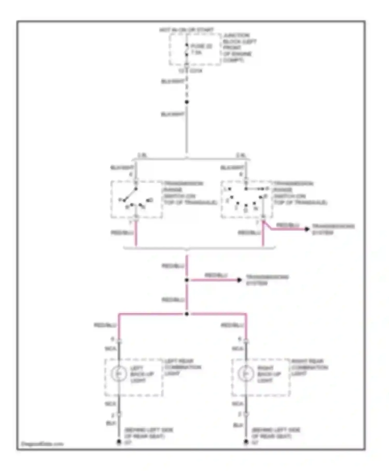 Wiring diagram blk/wht for Mitsubishi Galant VIII facelift (1998-2006) (11 of 40)