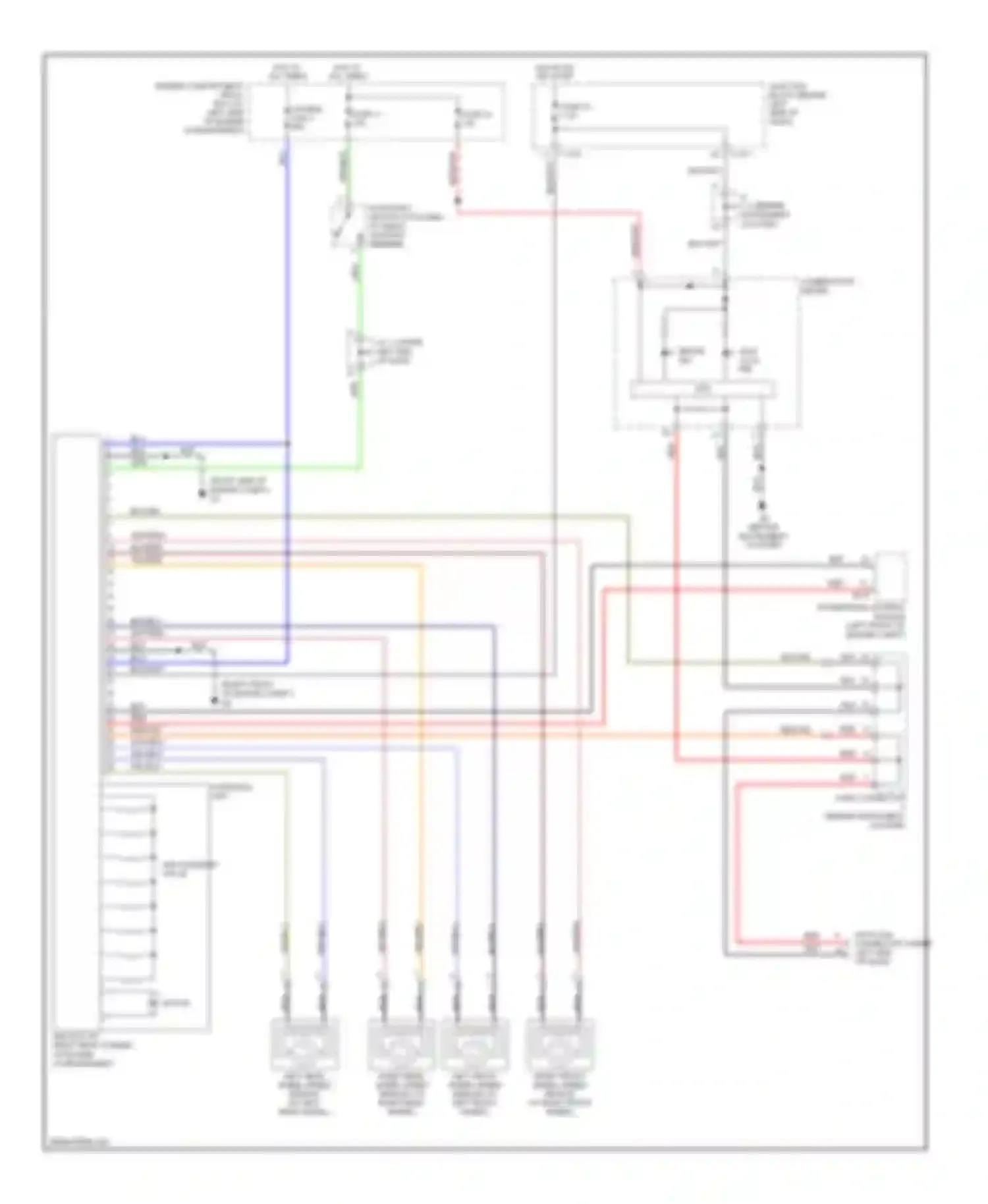 Wiring diagram combination meter for Mitsubishi Galant VIII facelift (1998-2006) (1 of 17)