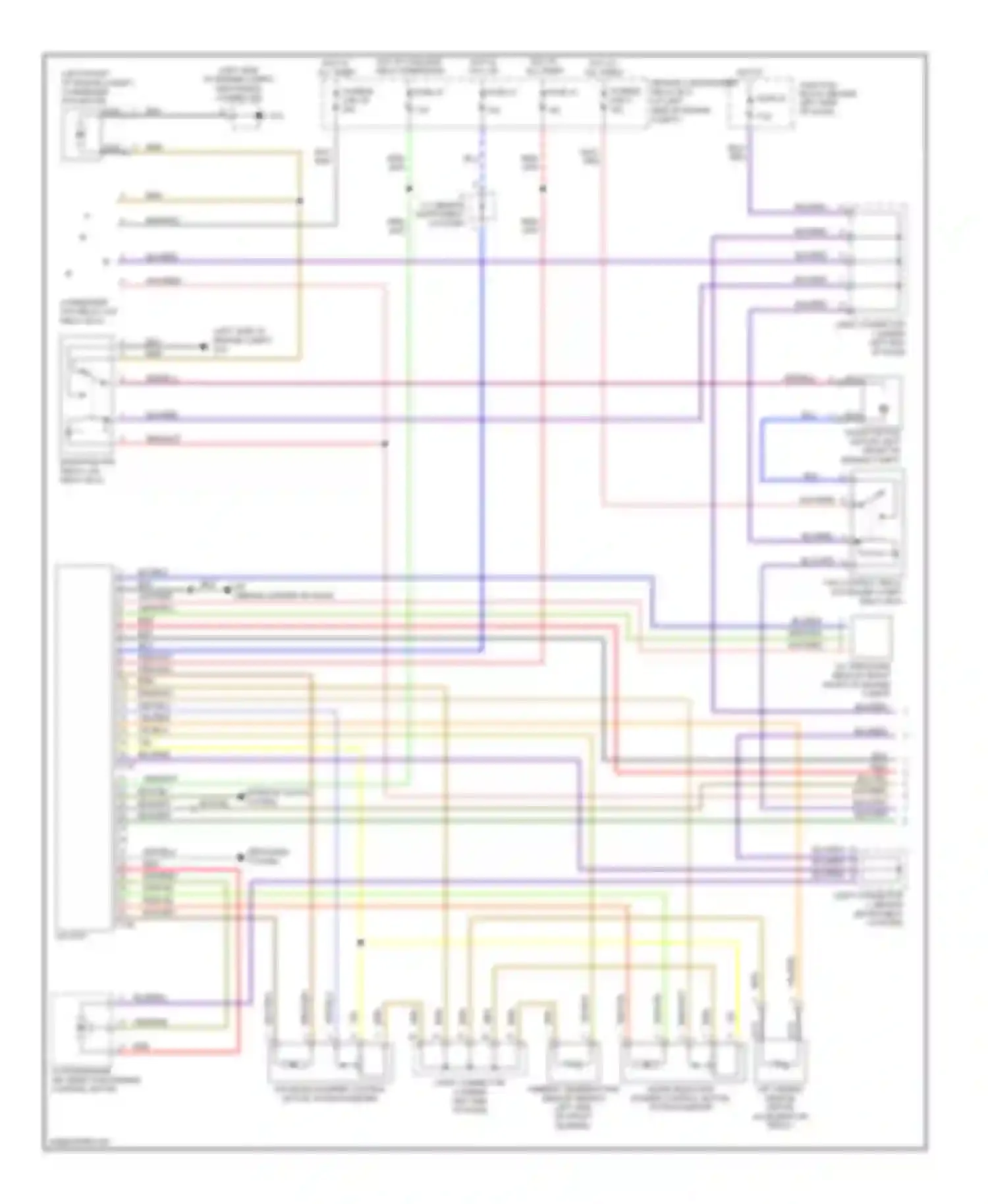 Wiring diagram defogger system for Mitsubishi Galant VIII facelift (1998-2006) (2 of 4)