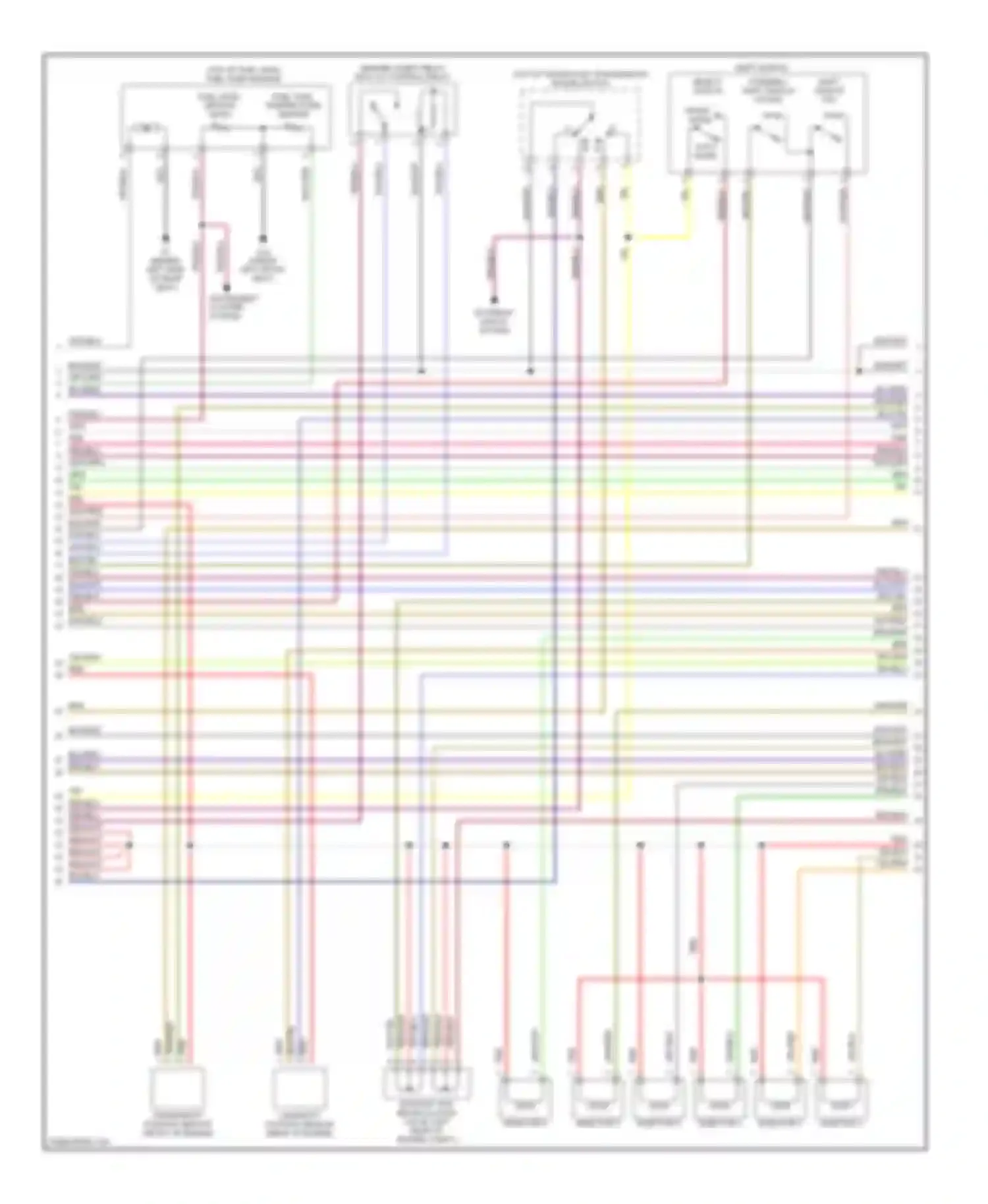 Wiring diagram instrument cluster system for Mitsubishi Galant VIII facelift (1998-2006) (2 of 2)