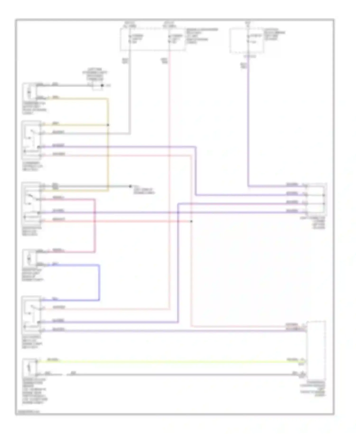 Wiring diagram red/blu for Mitsubishi Galant VIII facelift (1998-2006) (3 of 32)