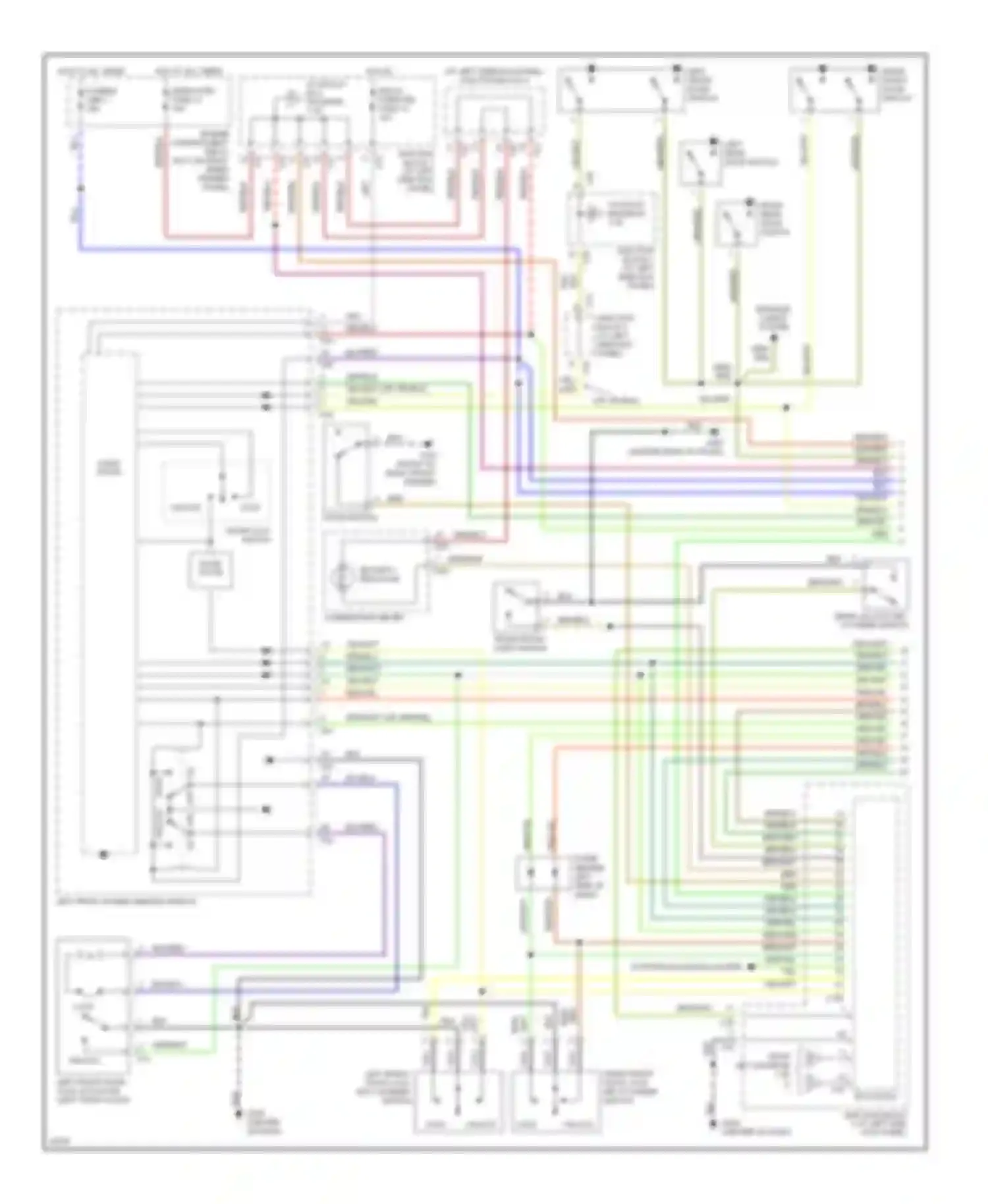 Galant Mitsubishi VIII (1996-1999): Anti-theft circuit (1 of 2)
