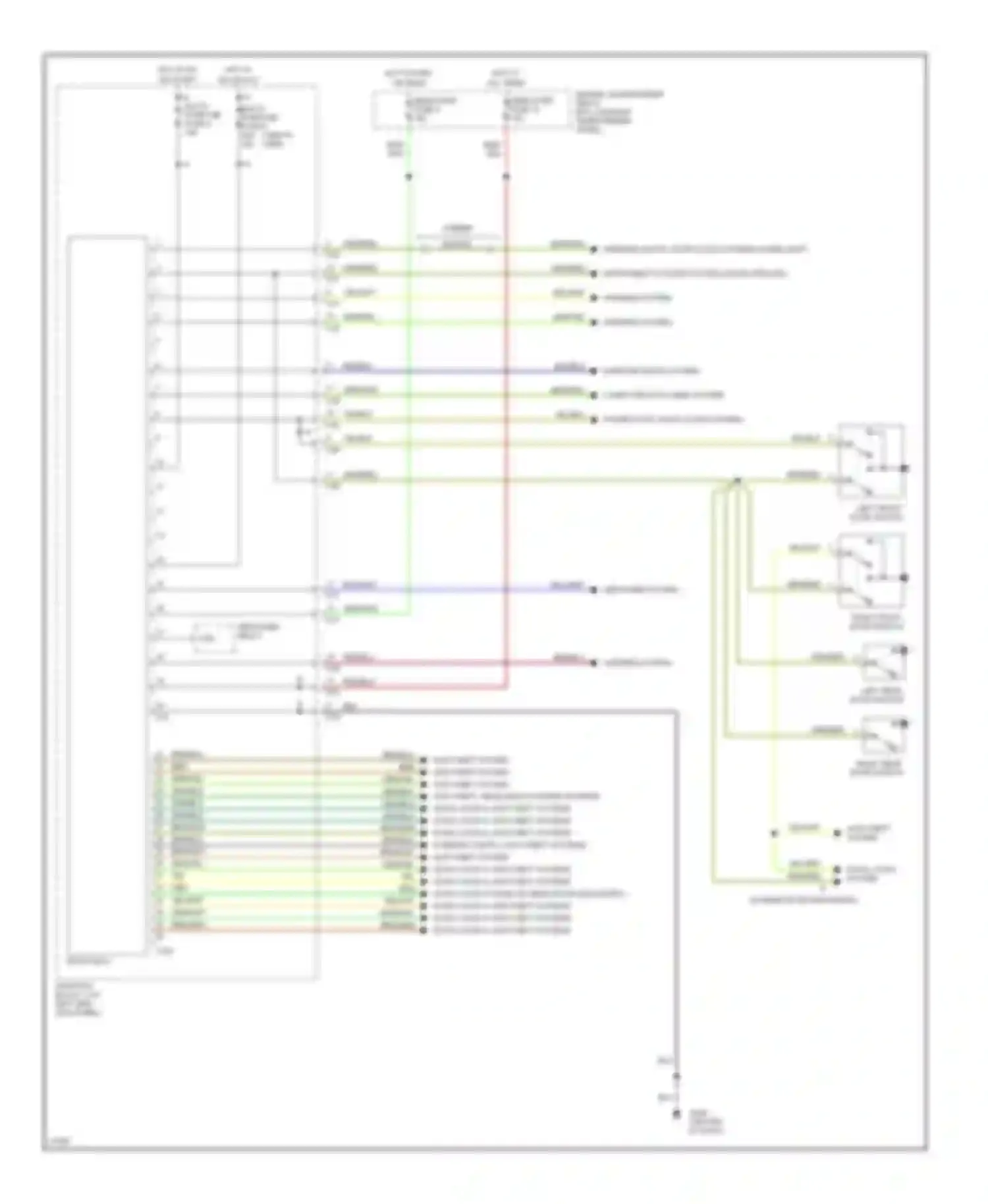 Galant Mitsubishi VIII (1996-1999): Body computer circuits