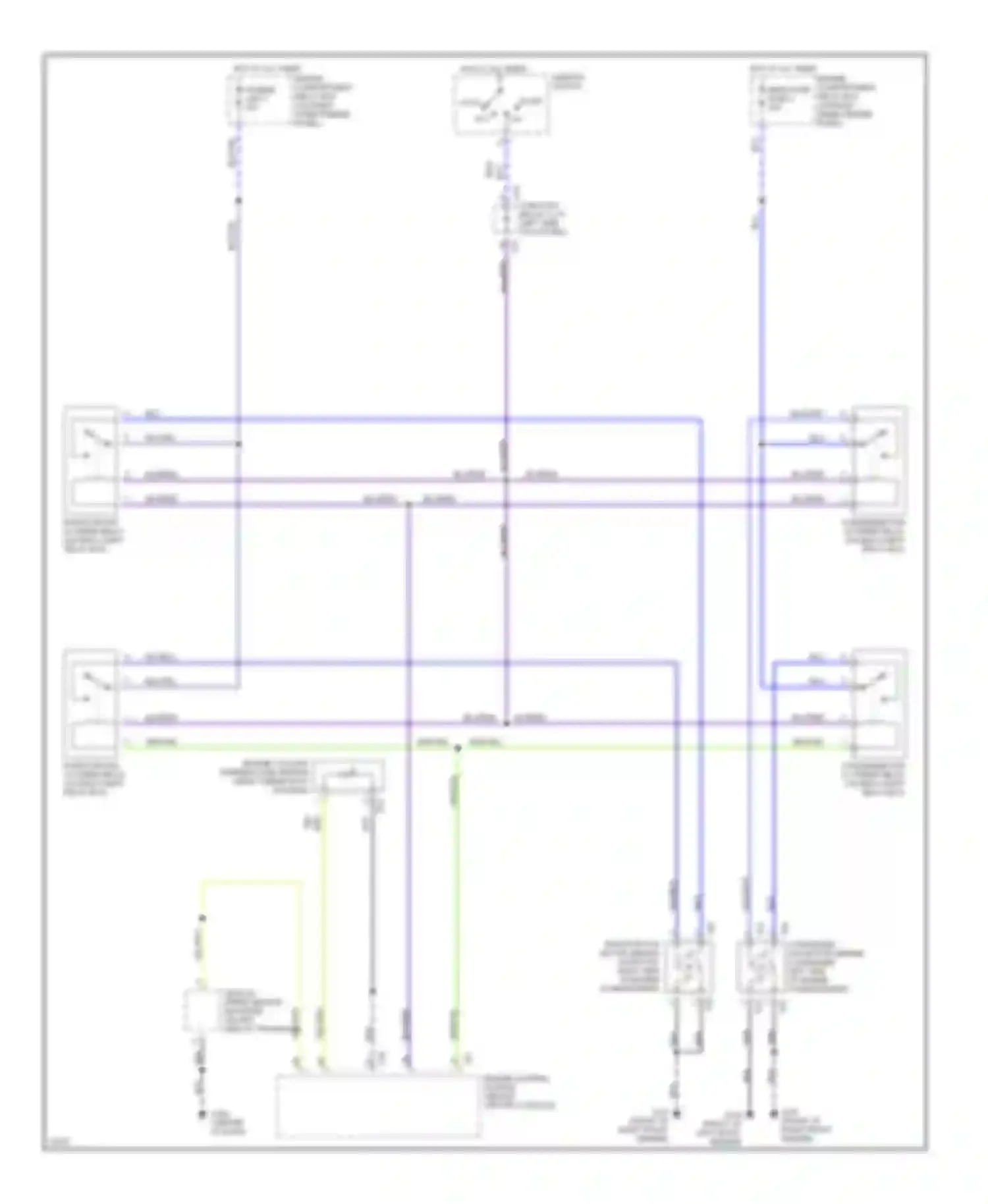 Galant Mitsubishi VIII (1996-1999): Cooling fan circuit