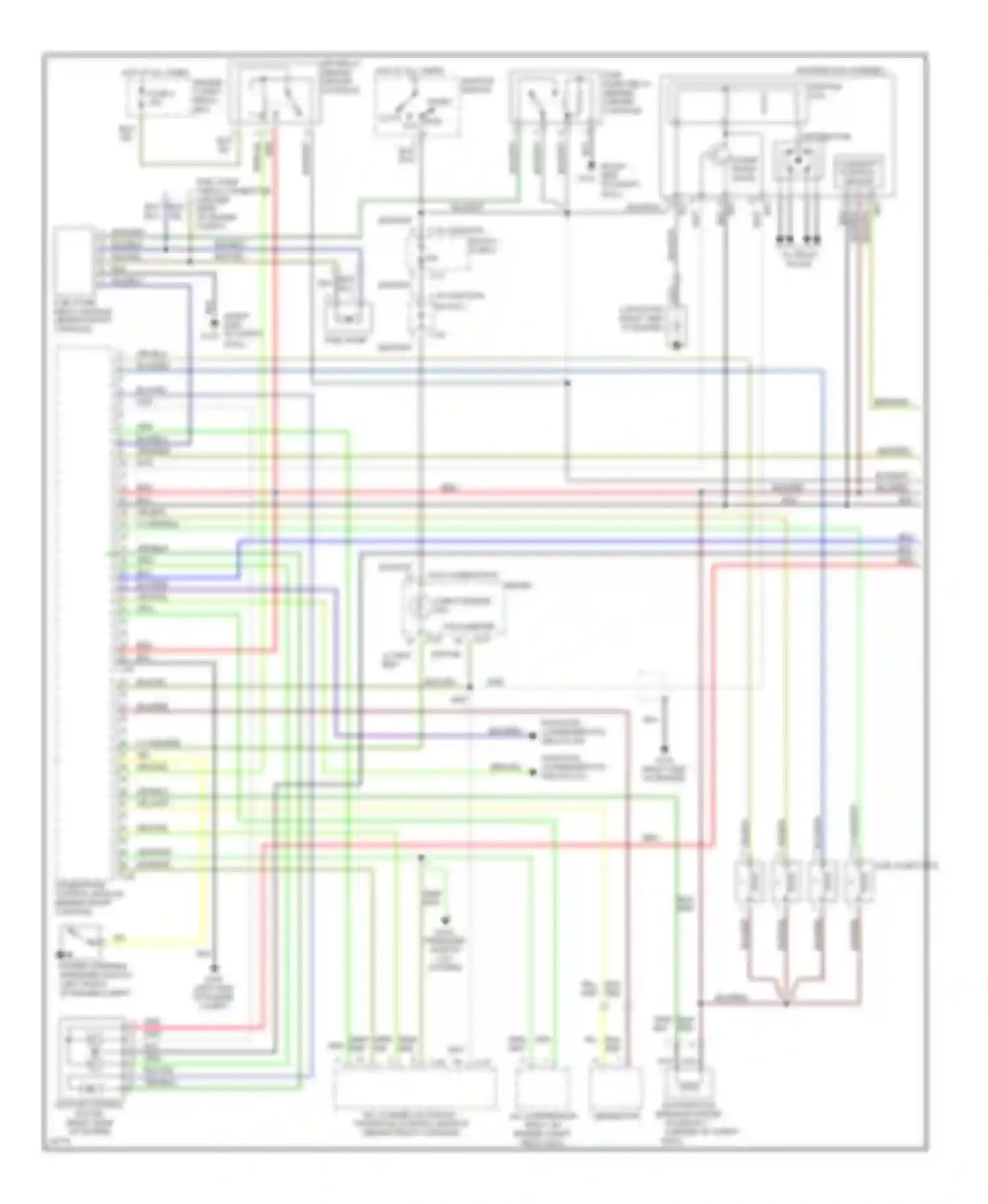 Galant Mitsubishi VIII (1996-1999): Wiring diagram engine performance 2.4ls, california (1 of 2)