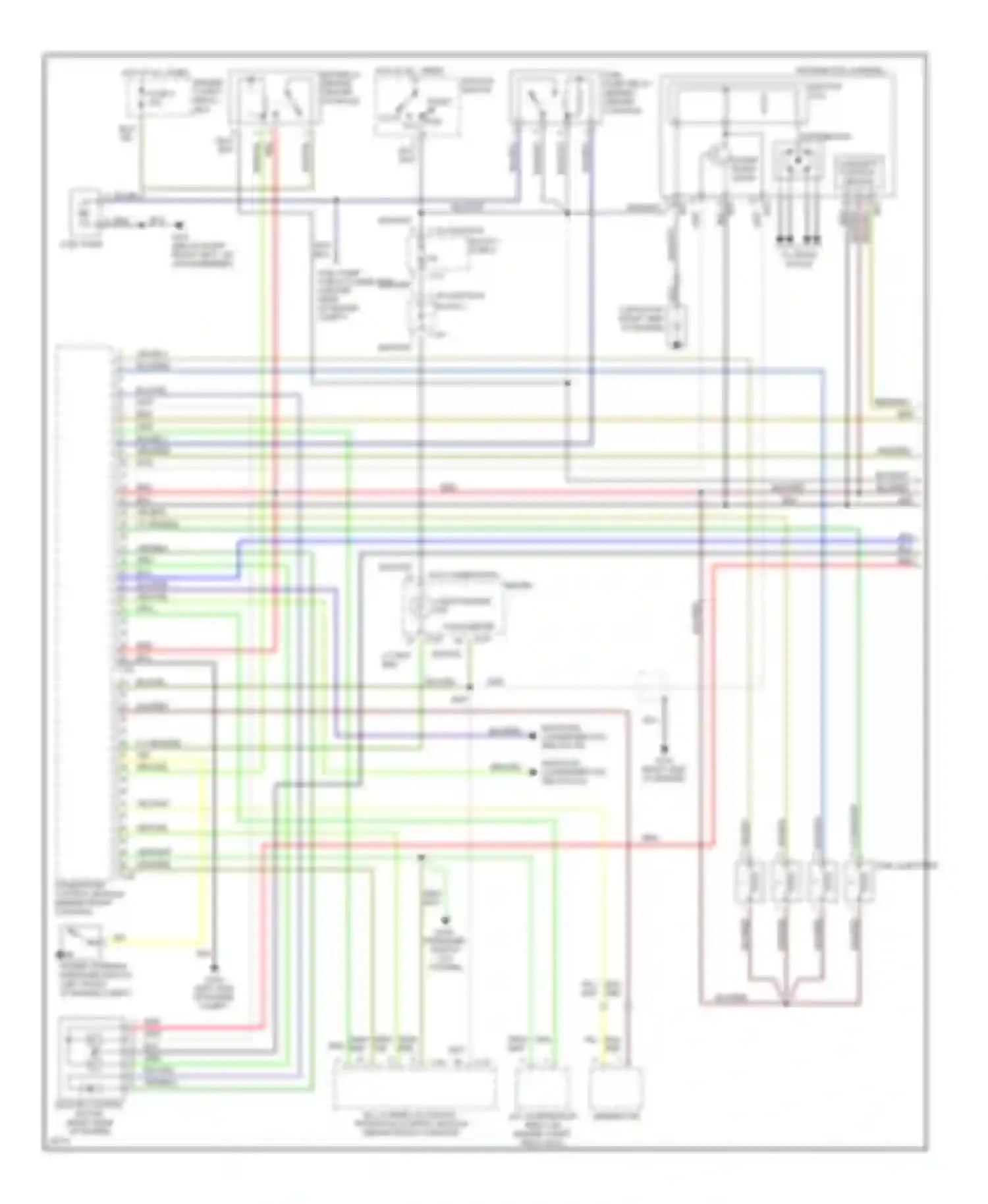Galant Mitsubishi VIII (1996-1999): Wiring diagram engine performance 2.4ls, federal (1 of 2)