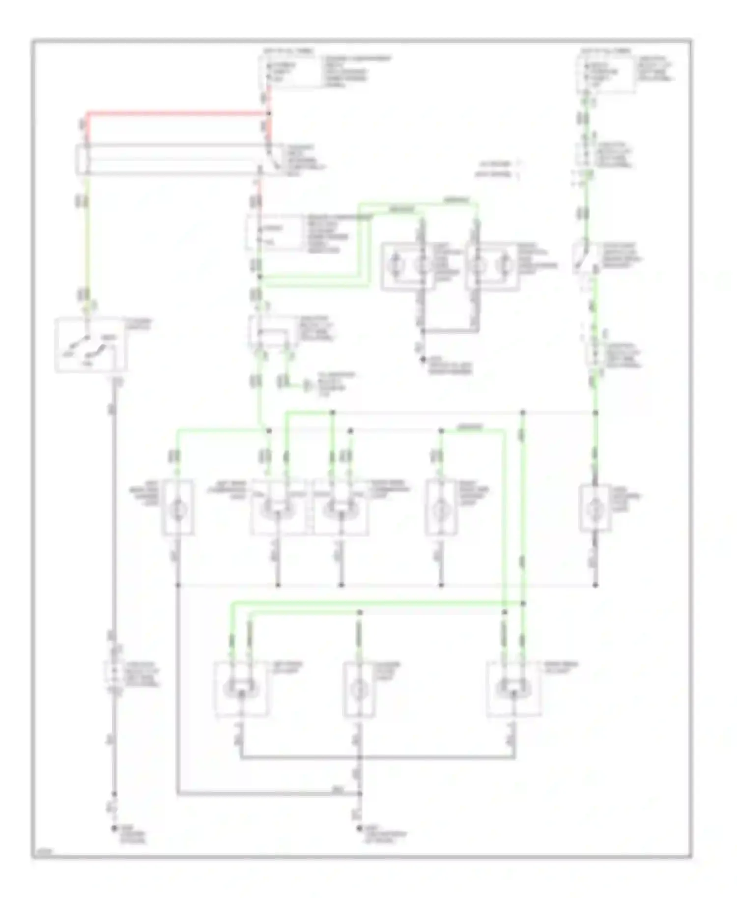 Galant Mitsubishi VIII (1996-1999): Exterior lamps circuit (1 of 2)