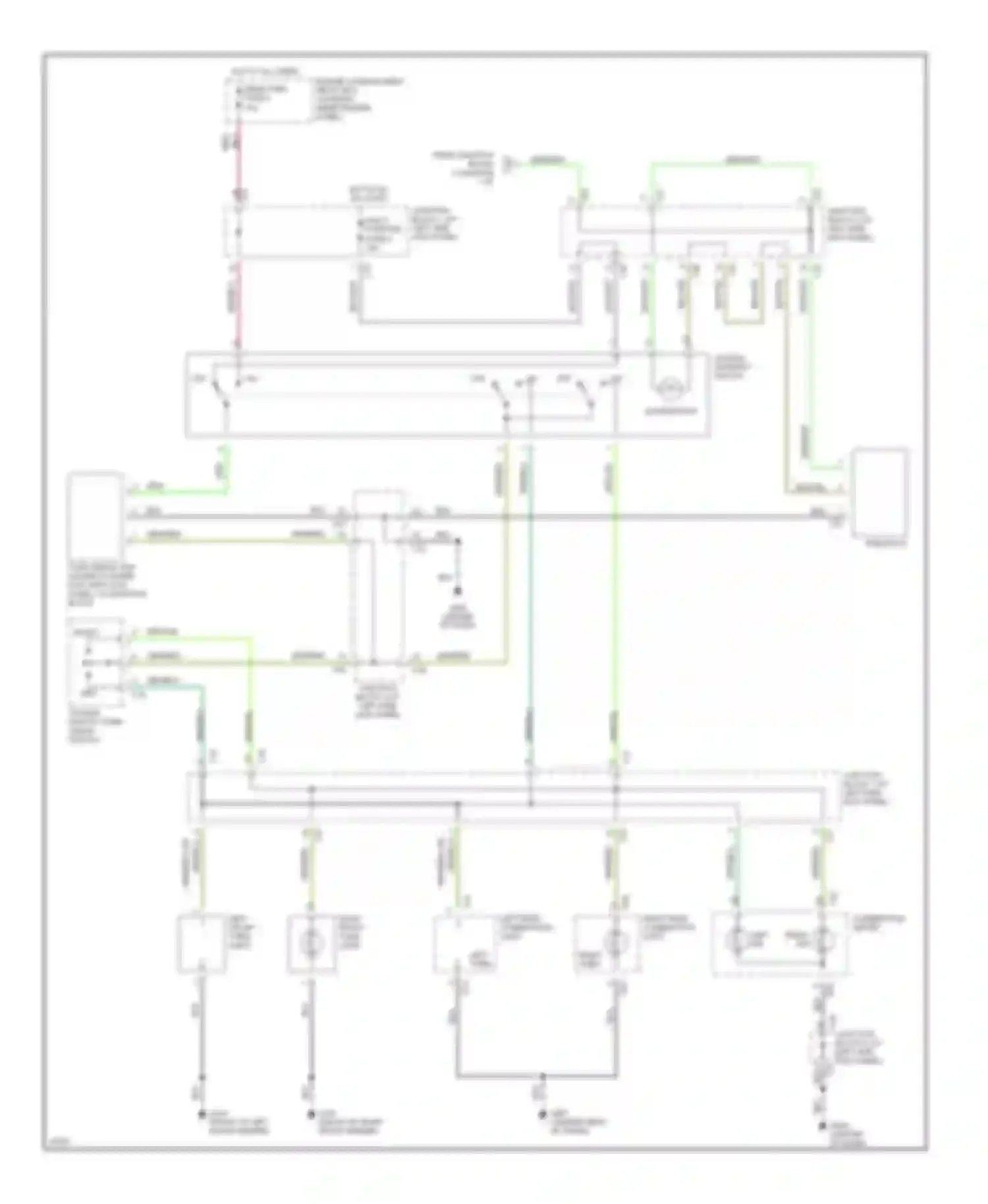 Galant Mitsubishi VIII (1996-1999): Exterior lamps circuit (2 of 2)