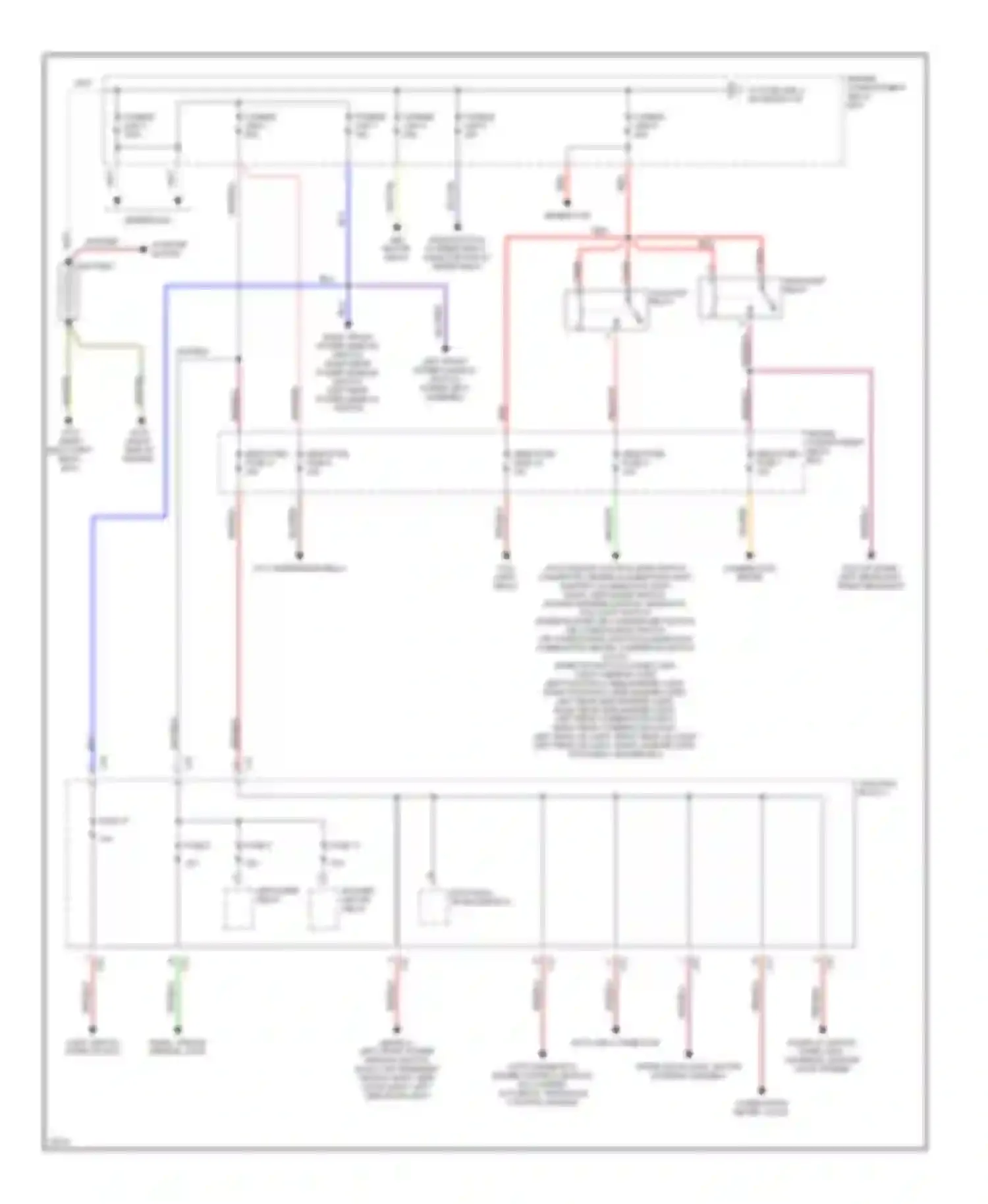Galant Mitsubishi VIII (1996-1999): Power distribution circuit (1 of 3)
