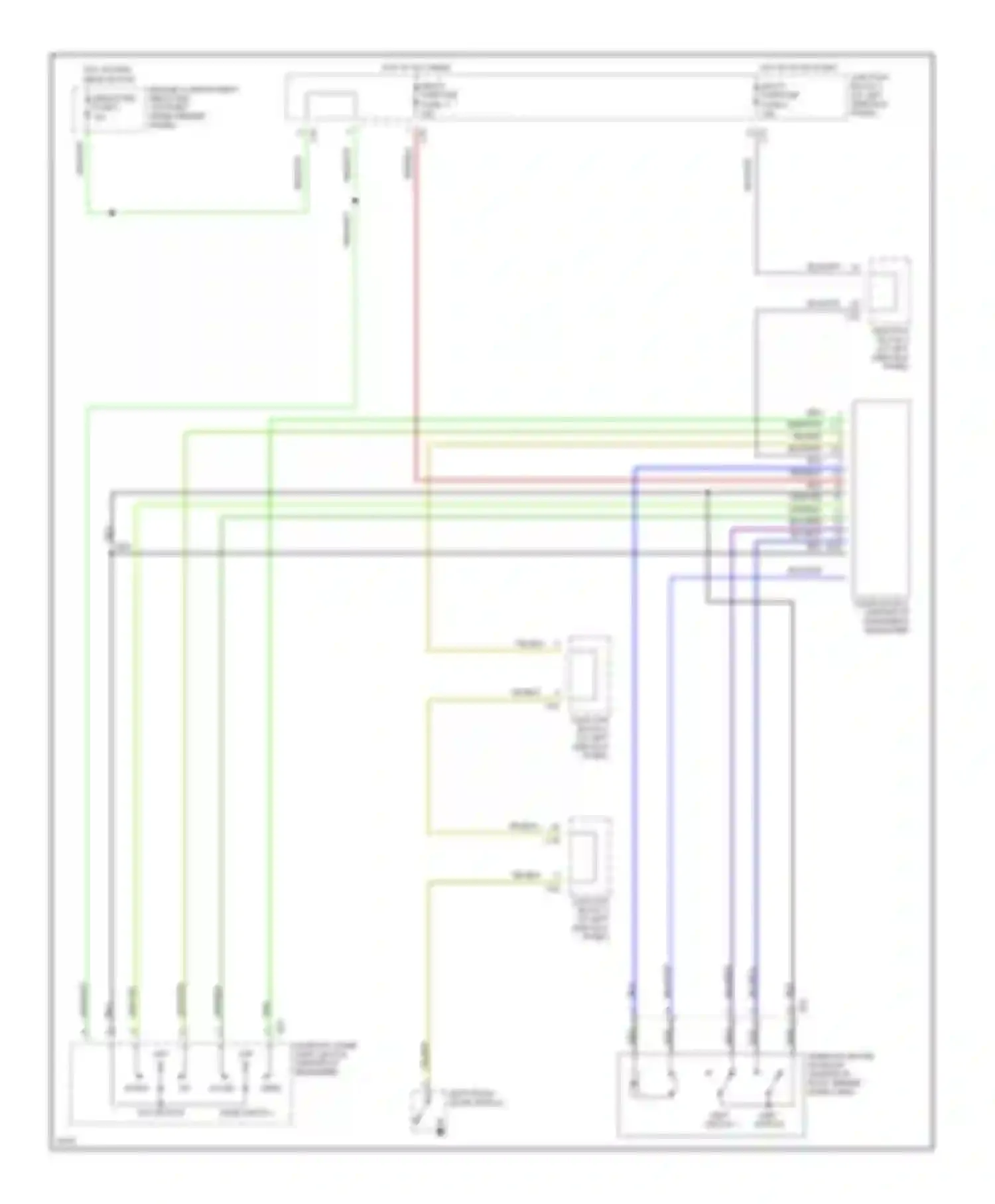 Galant Mitsubishi VIII (1996-1999): Power top/sunroof circuits