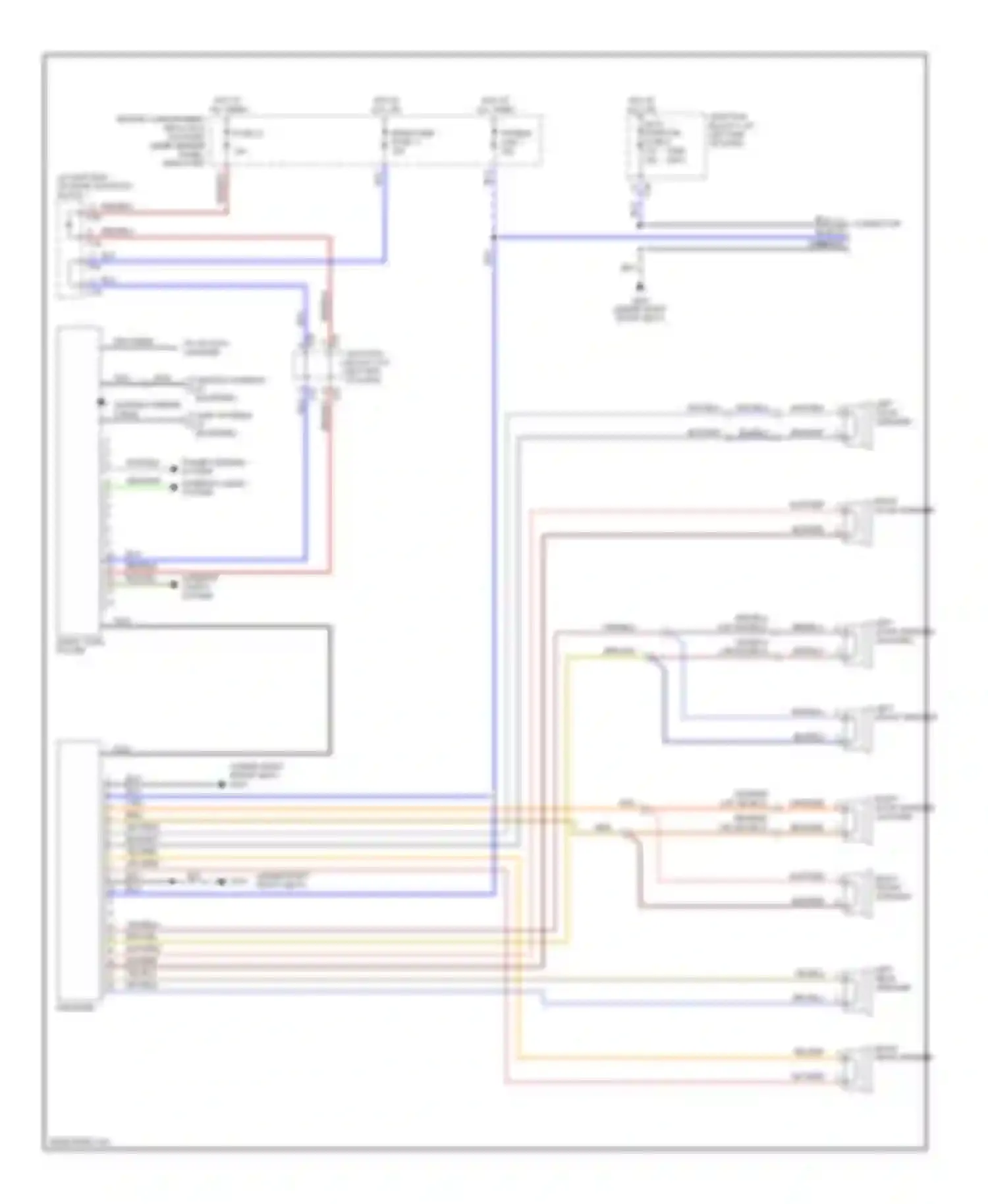 Galant Mitsubishi VIII (1996-1999): Radio circuits, with amplifier