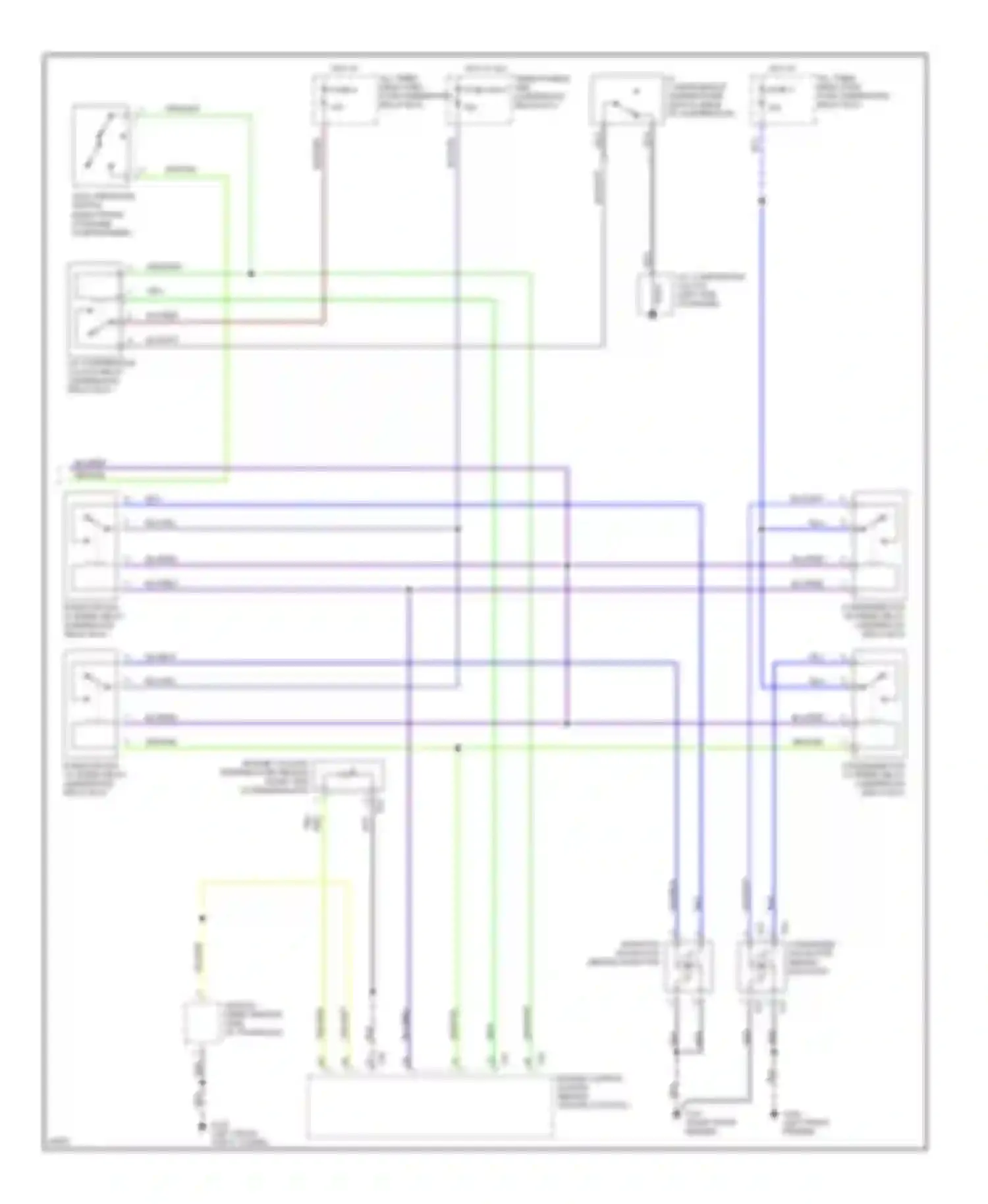 Wiring diagram blk/wht for Mitsubishi Galant VIII (1996-1999) (2 of 24)