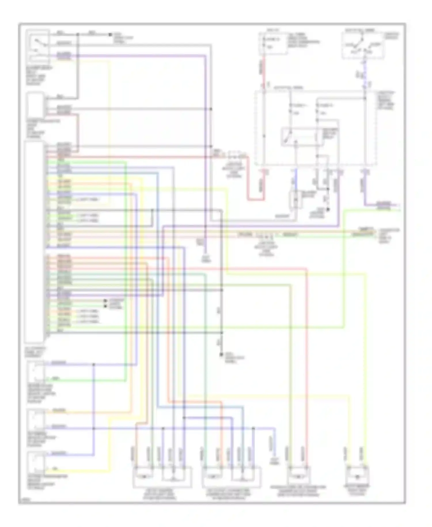 Wiring diagram blu/yel for Mitsubishi Galant VIII (1996-1999) (1 of 12)