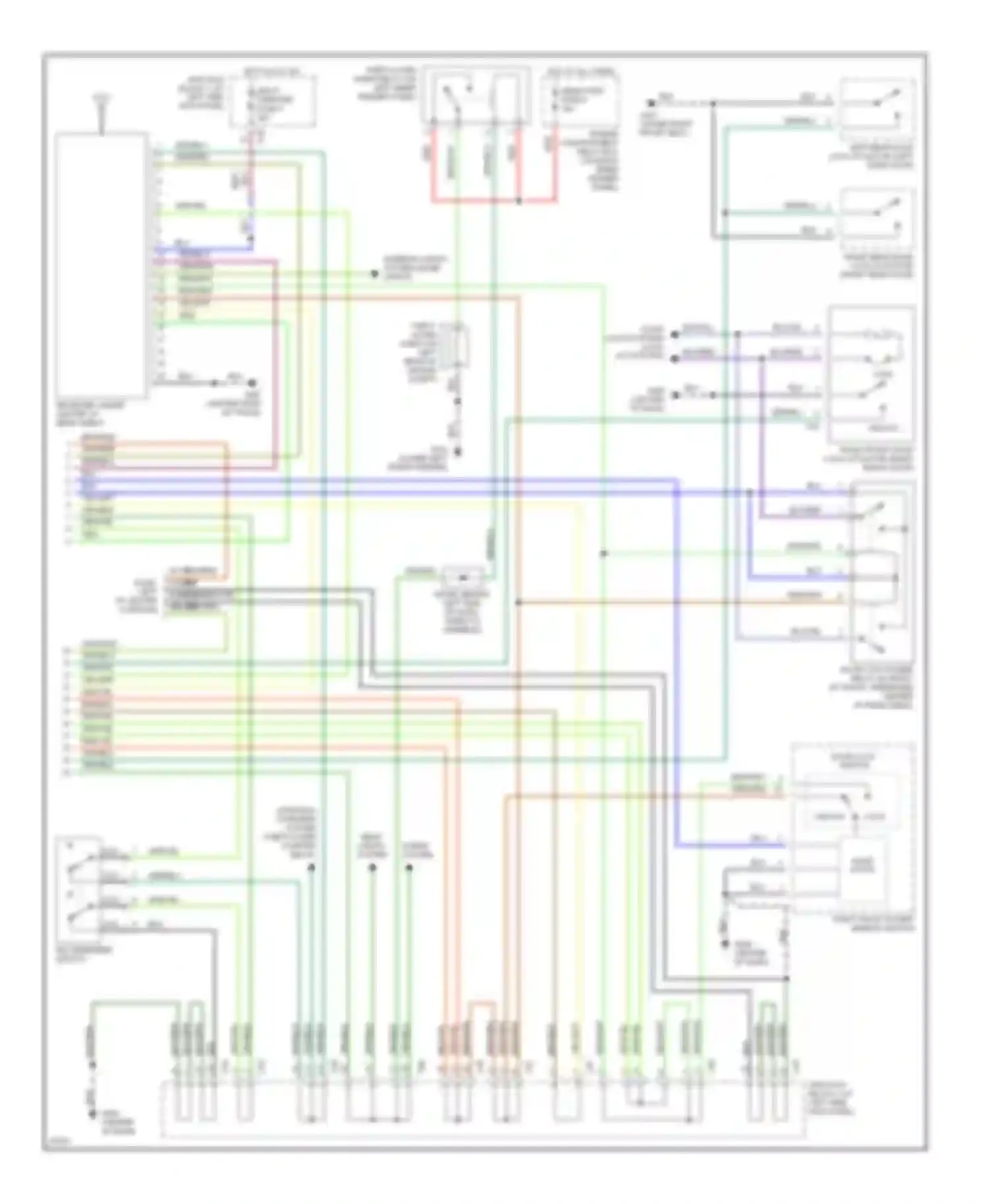 Wiring diagram blu/yel for Mitsubishi Galant VIII (1996-1999) (11 of 12)