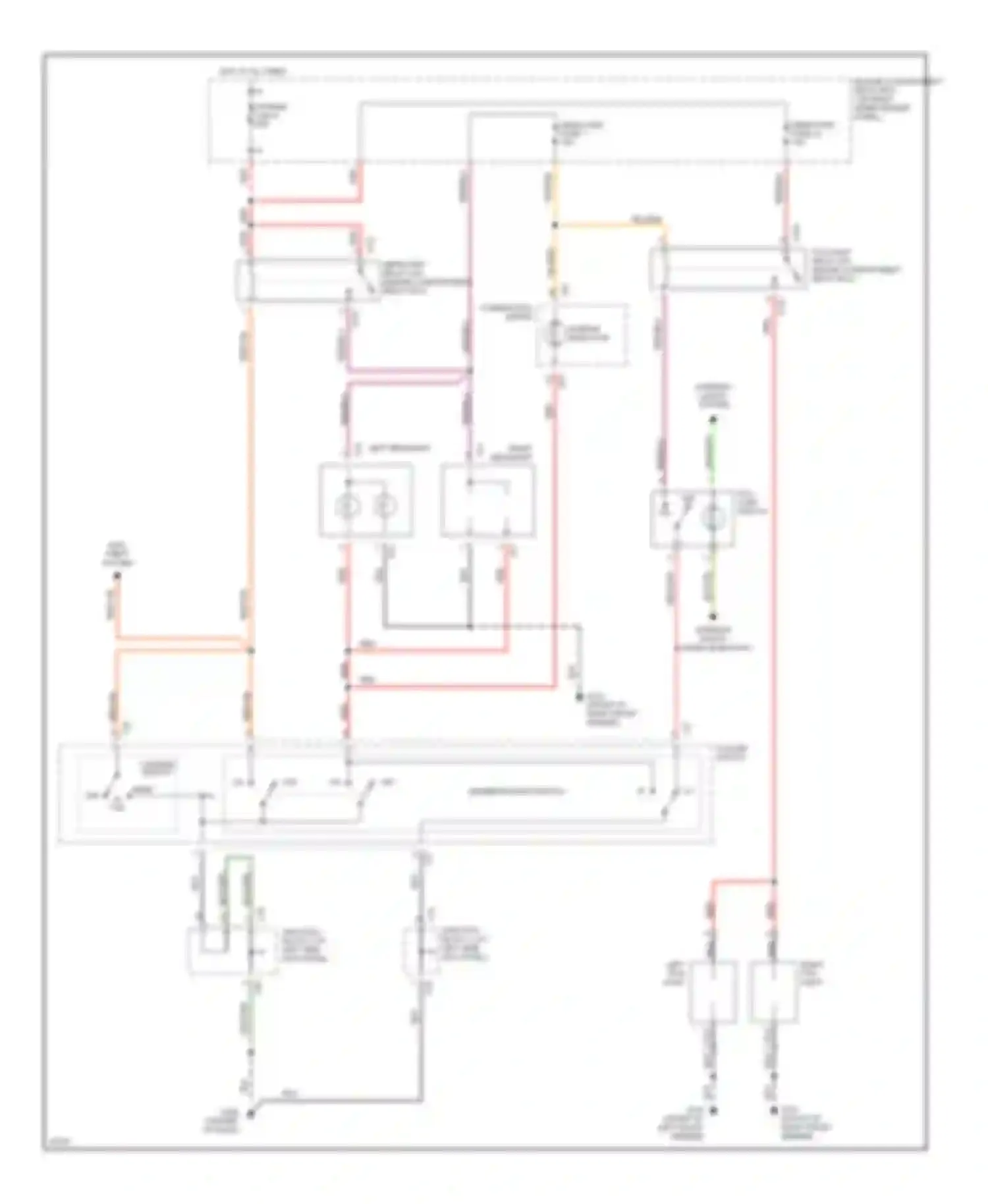 Wiring diagram column switch for Mitsubishi Galant VIII (1996-1999) (2 of 3)