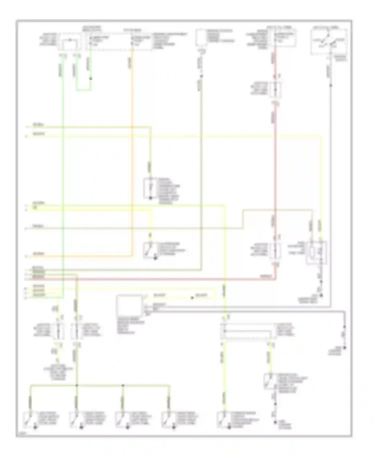 Wiring diagram yel/blu for Mitsubishi Galant VIII (1996-1999) (5 of 11)