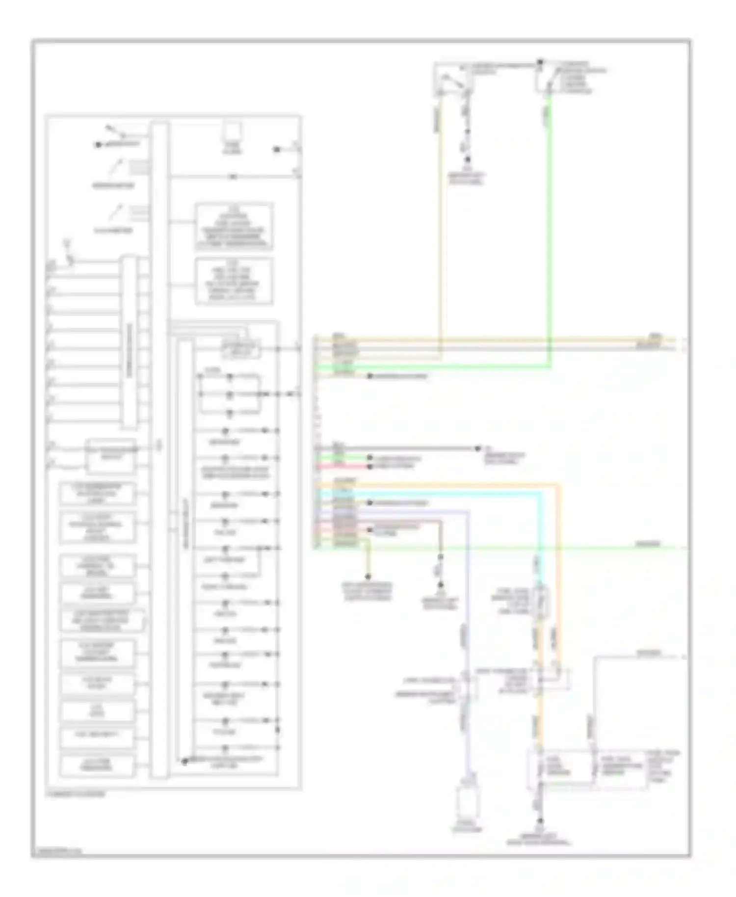 Lancer Mitsubishi IX facelift (2005-2010): Instrument cluster circuit, evolution (1 of 2)
