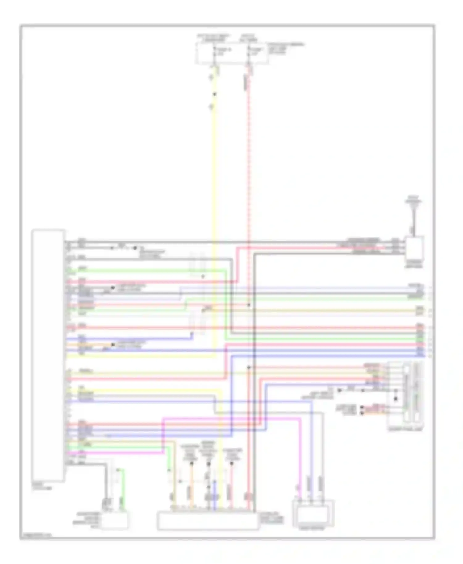 Lancer Mitsubishi IX facelift (2005-2010): Radio circuit, evolution without multi-communication system with amplifier (1 of 2)