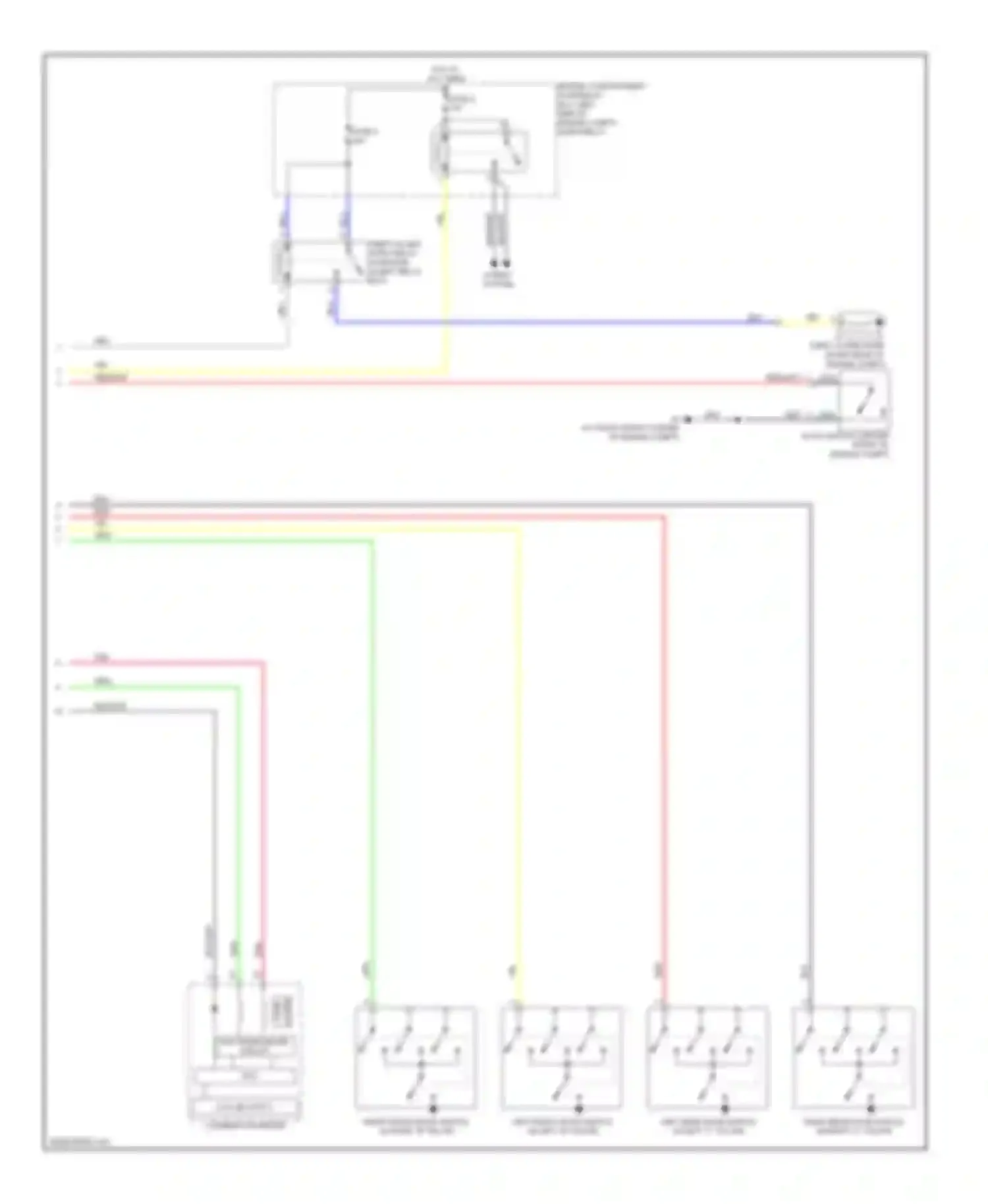 Wiring diagram fuse 4 for Mitsubishi Lancer IX facelift (2005-2010) (1 of 4)