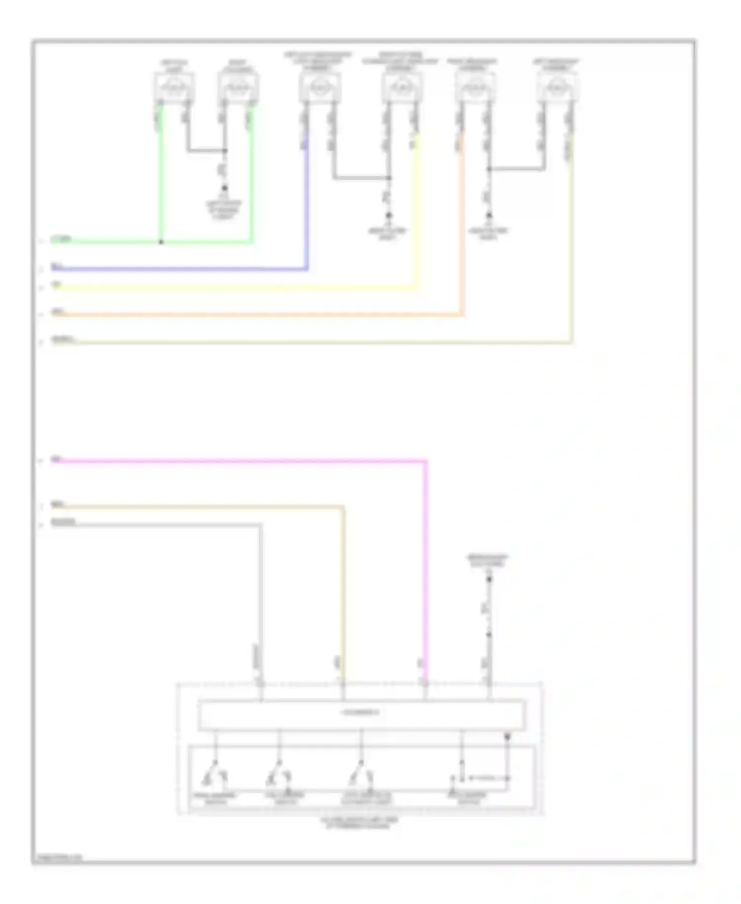 Wiring diagram tail lighting switch for Mitsubishi Lancer IX facelift (2005-2010) (2 of 2)