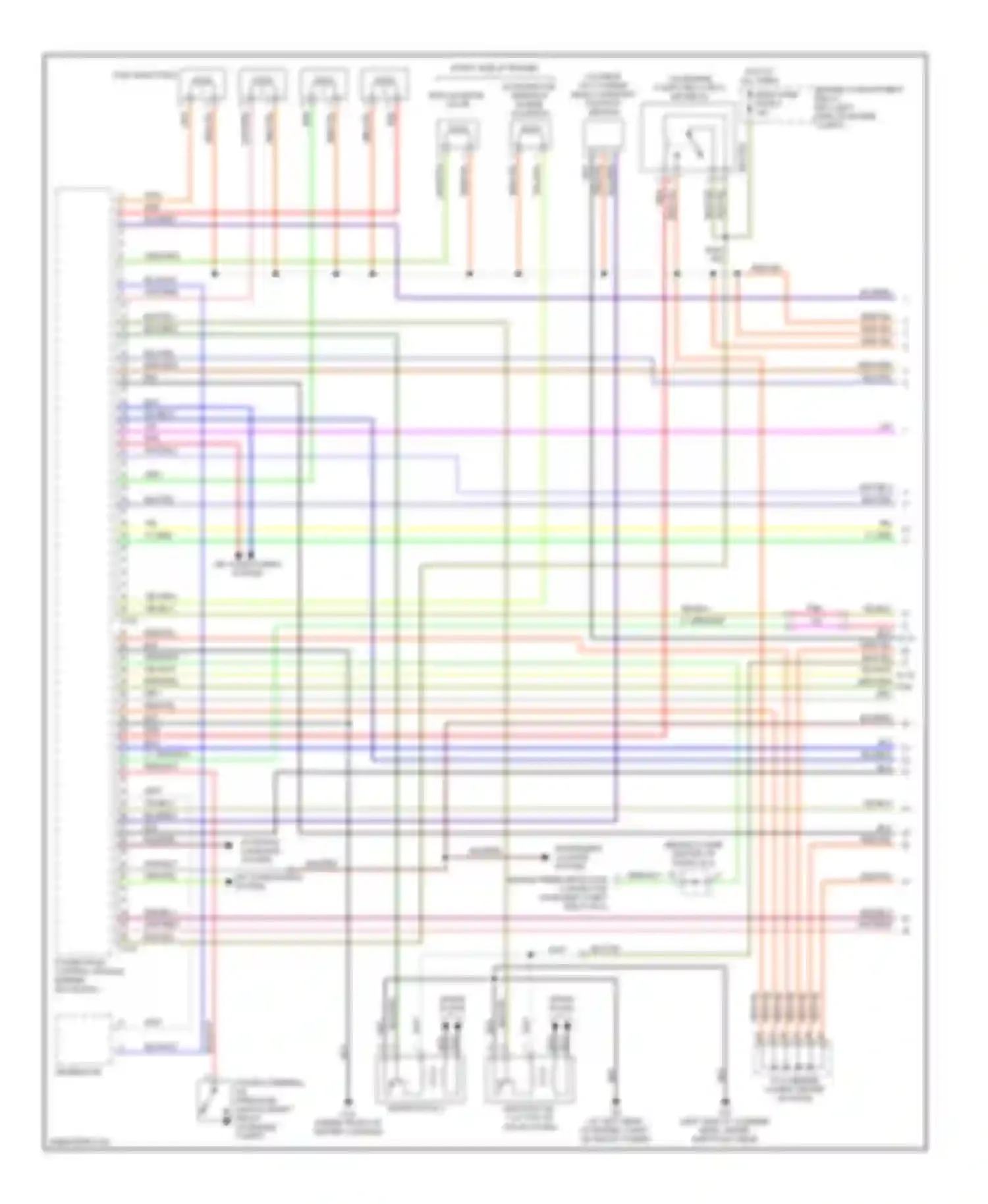 Lancer Mitsubishi IX (2000-2007): Wiring diagram engine performance 2.0l, with a/t (1 of 3)