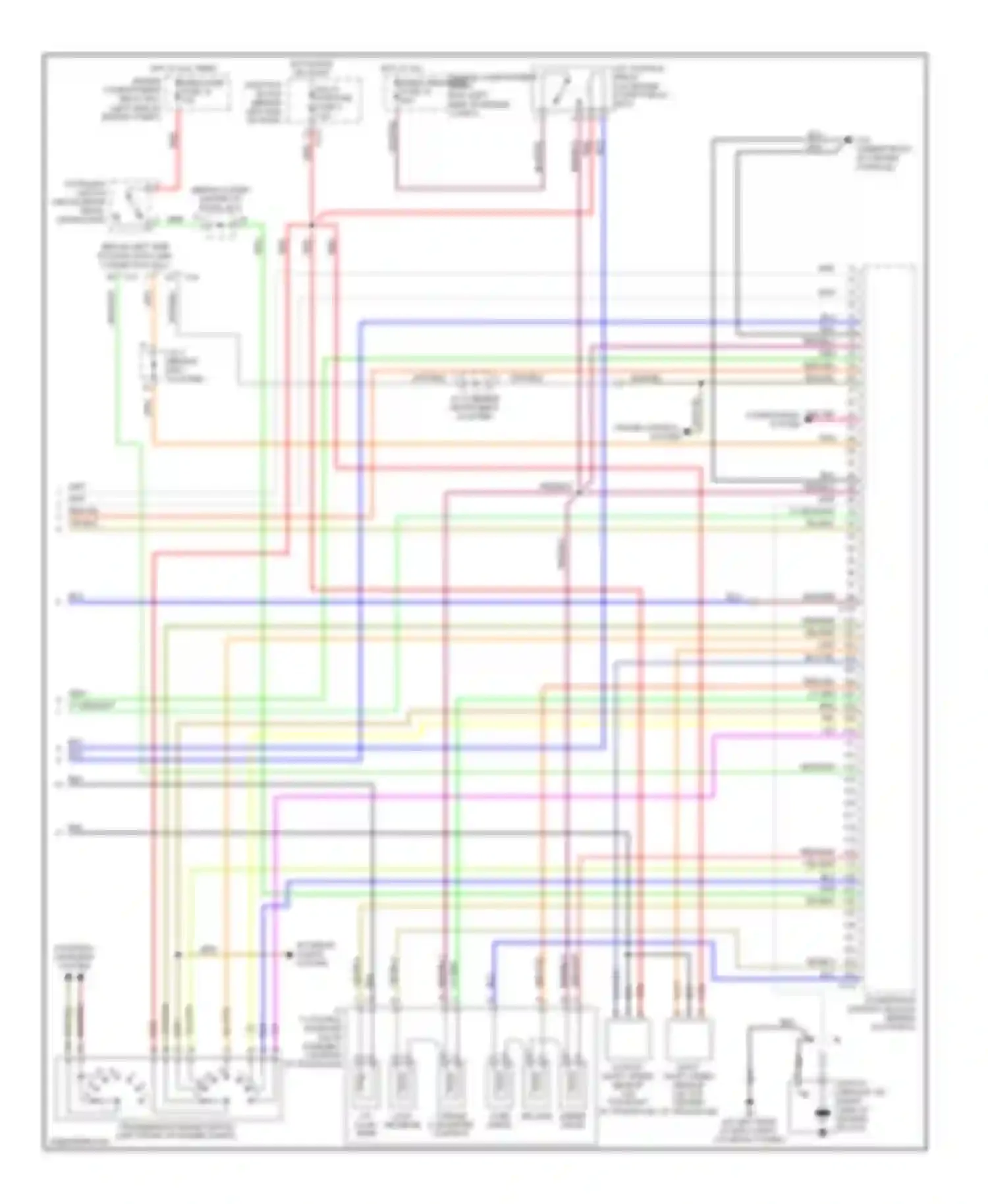 Lancer Mitsubishi IX (2000-2007): Wiring diagram engine performance 2.0l, with a/t (3 of 3)