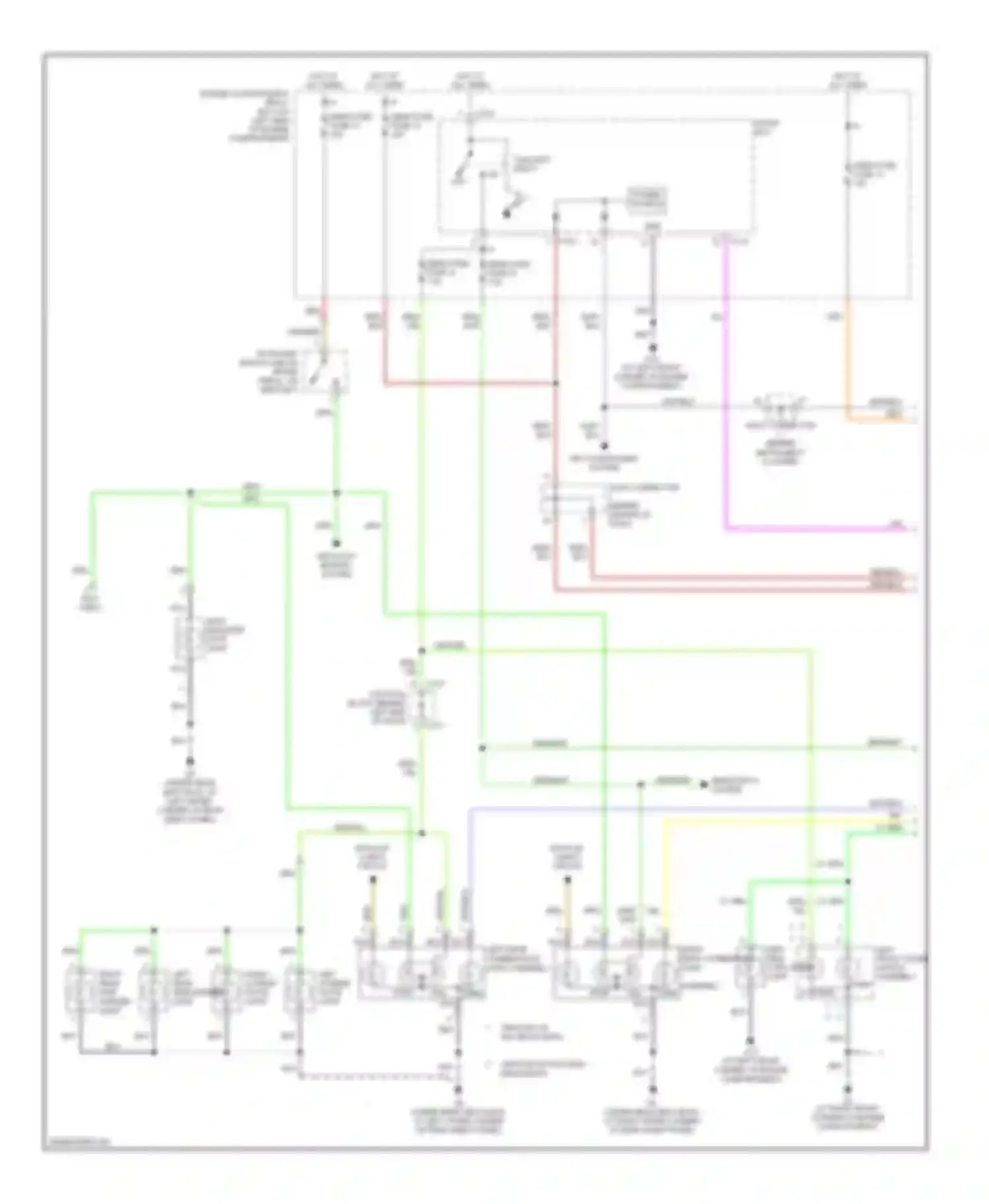 Lancer Mitsubishi IX (2000-2007): Exterior lamps circuit, evolution (1 of 2)