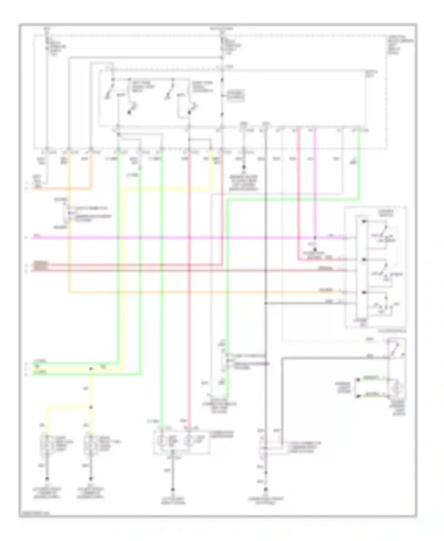 Lancer Mitsubishi IX (2000-2007): Exterior lamps circuit, except evolution (2 of 2)