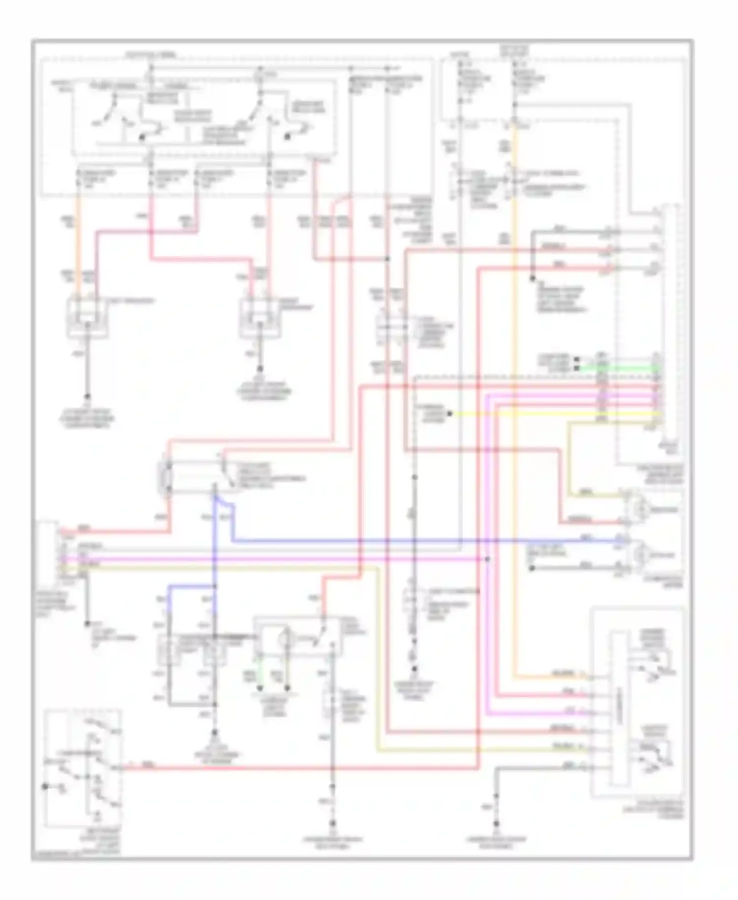 Lancer Mitsubishi IX (2000-2007): Headlights circuit, except evolution