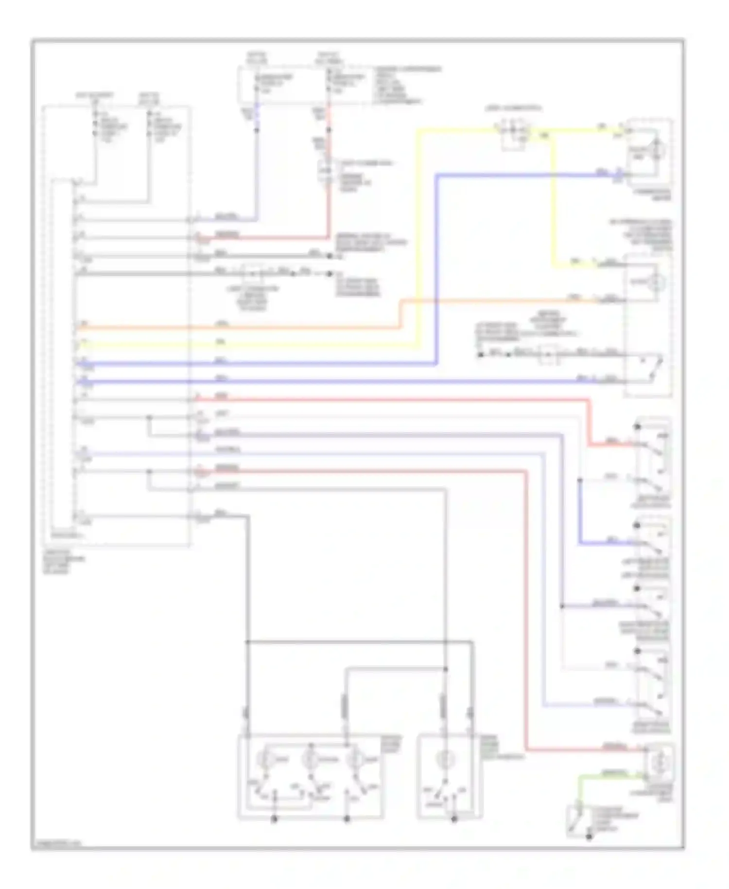 Lancer Mitsubishi IX (2000-2007): Courtesy lamps circuit, evolution