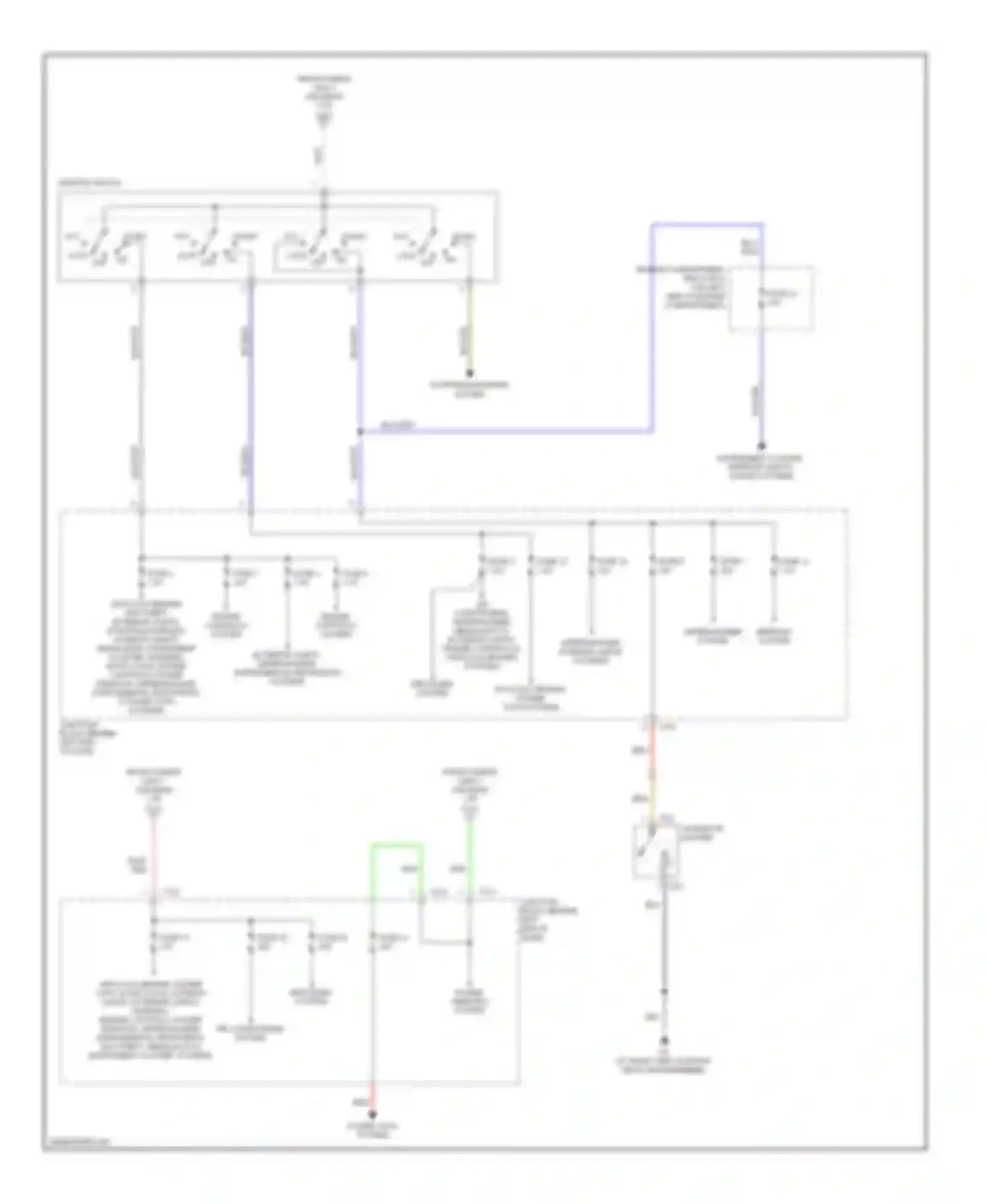 Lancer Mitsubishi IX (2000-2007): Power distribution circuit, evolution (2 of 2)