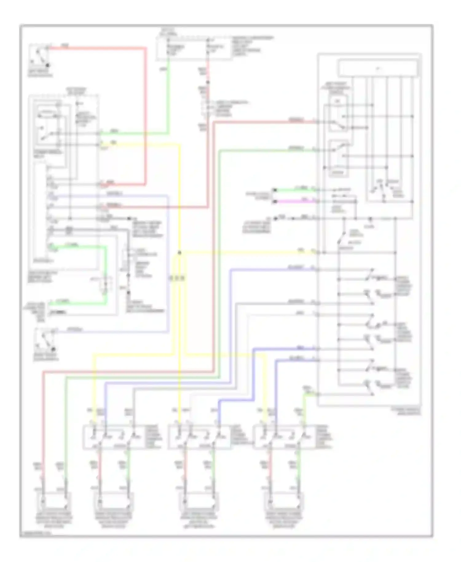 Lancer Mitsubishi IX (2000-2007): Power windows circuit, evolution