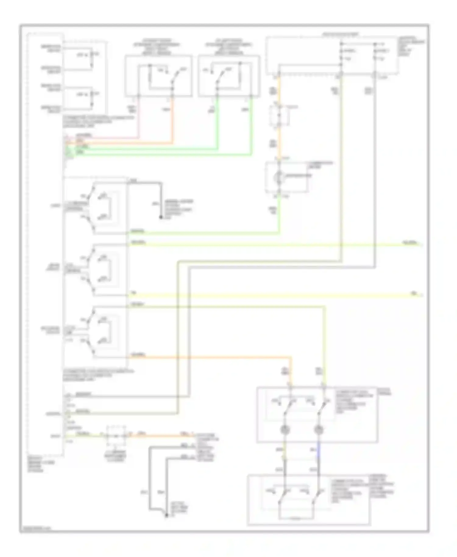 Lancer Mitsubishi IX (2000-2007): Supplemental restraints circuit, evolution (1 of 2)