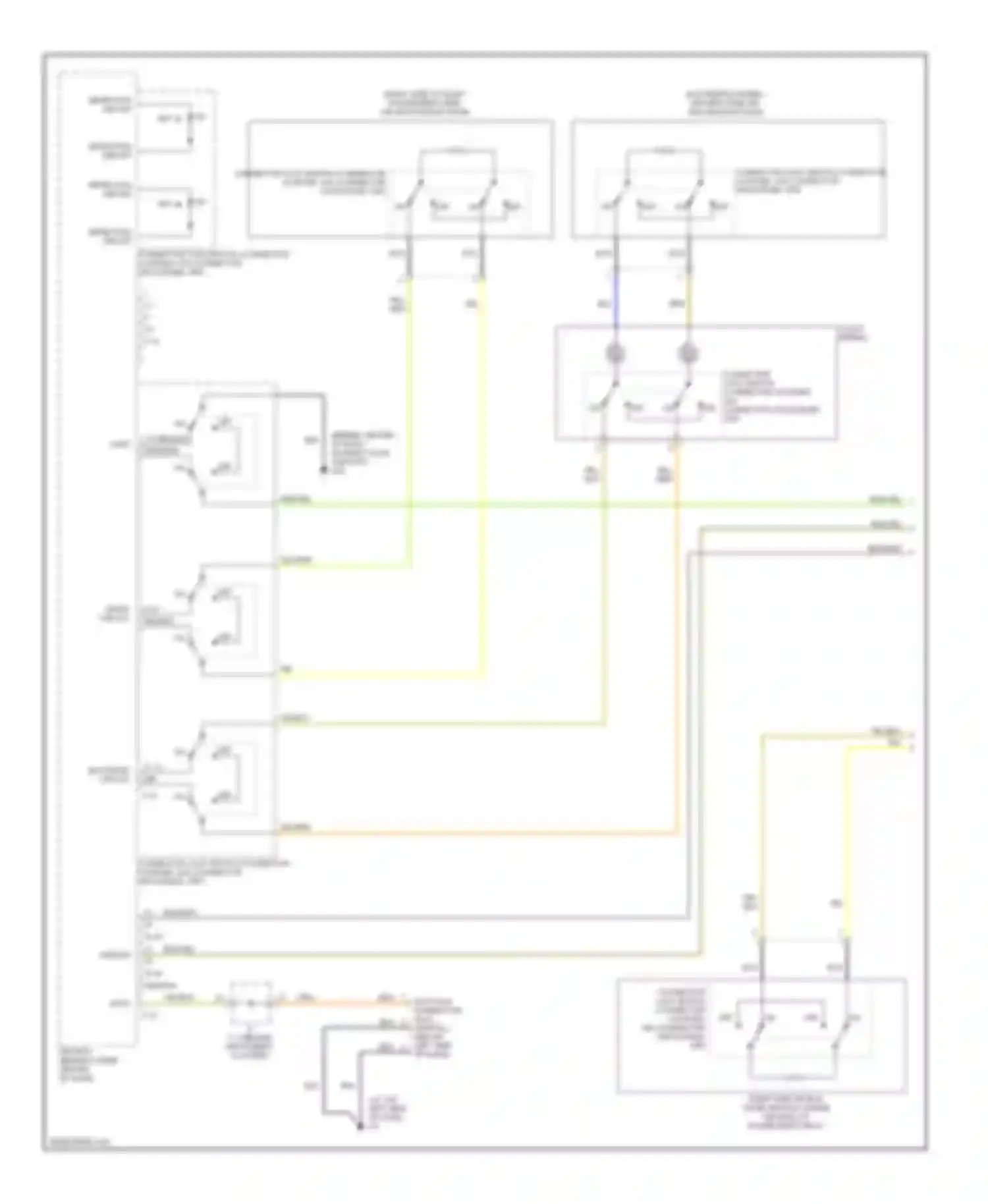 Lancer Mitsubishi IX (2000-2007): Supplemental restraints circuit, except evolution (1 of 2)