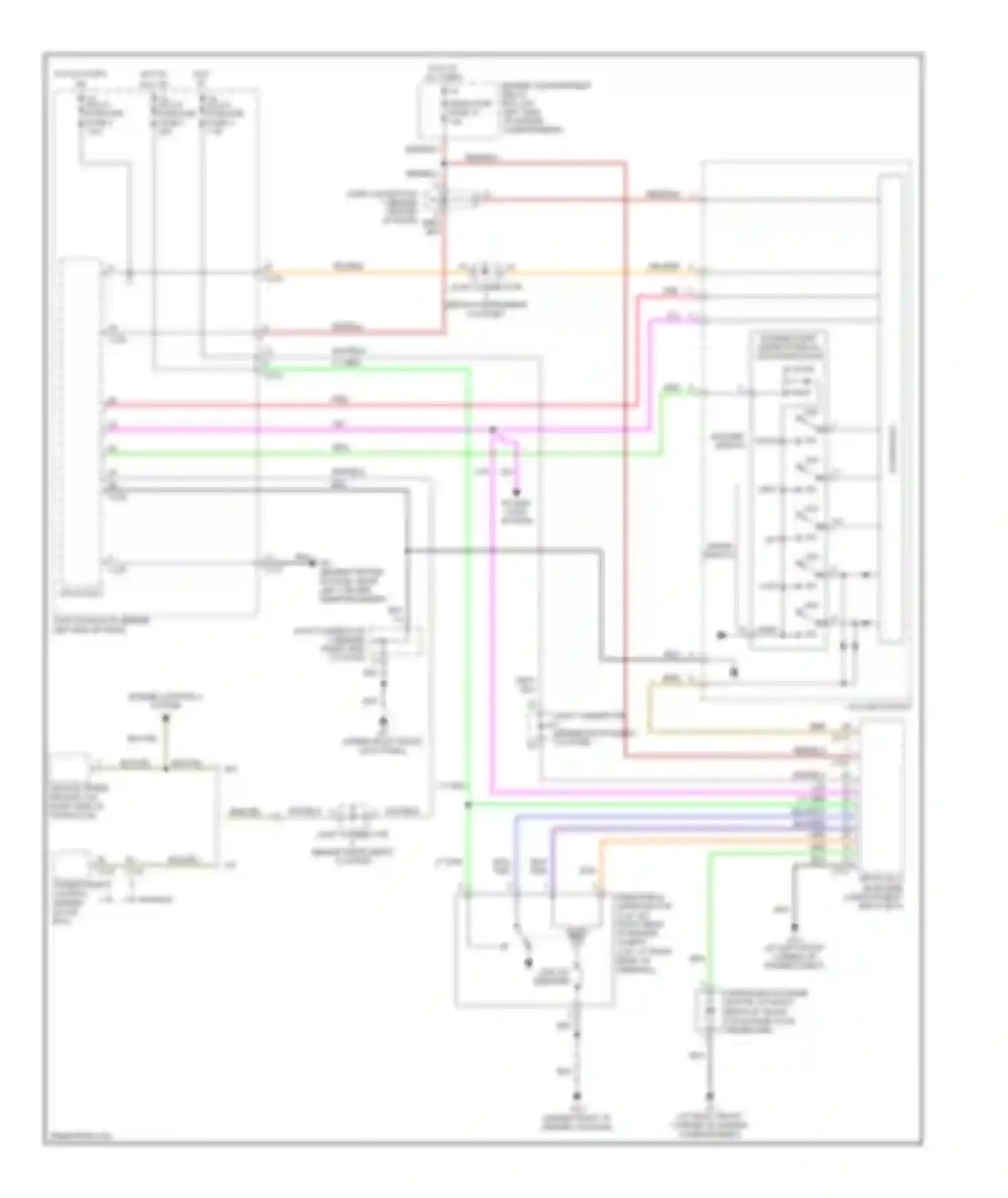 Lancer Mitsubishi IX (2000-2007): Front wiper/washer circuit, except evolution