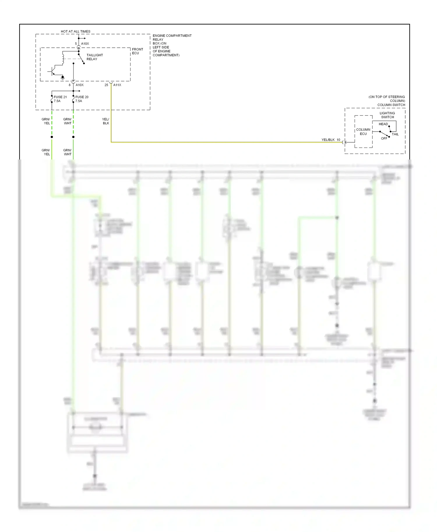 Mitsubishi Lancer IX (2000-2007) clock wiring diagram  (3 of 3)