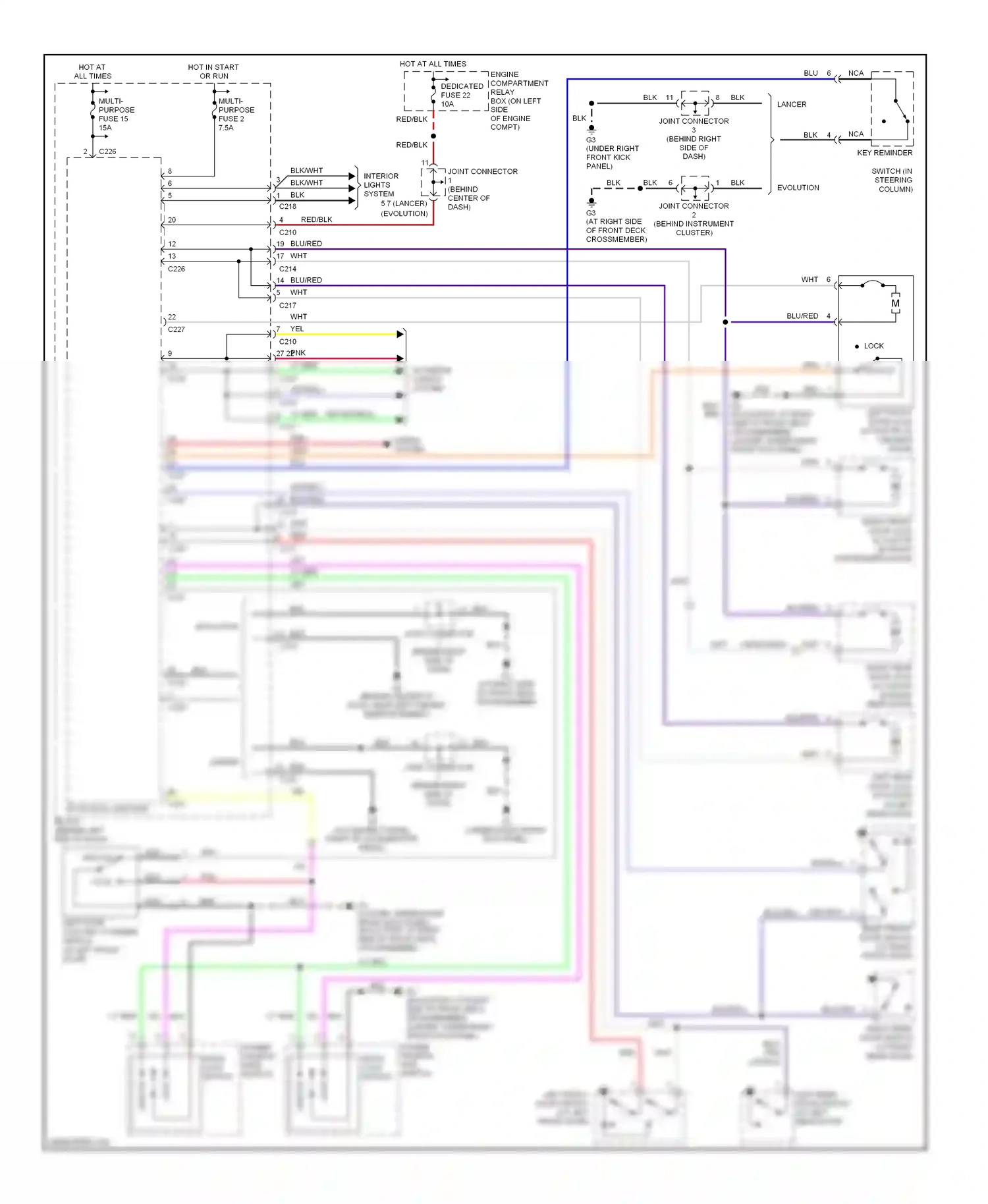 Mitsubishi Lancer IX (2000-2007) evolution wiring diagram  (2 of 3)