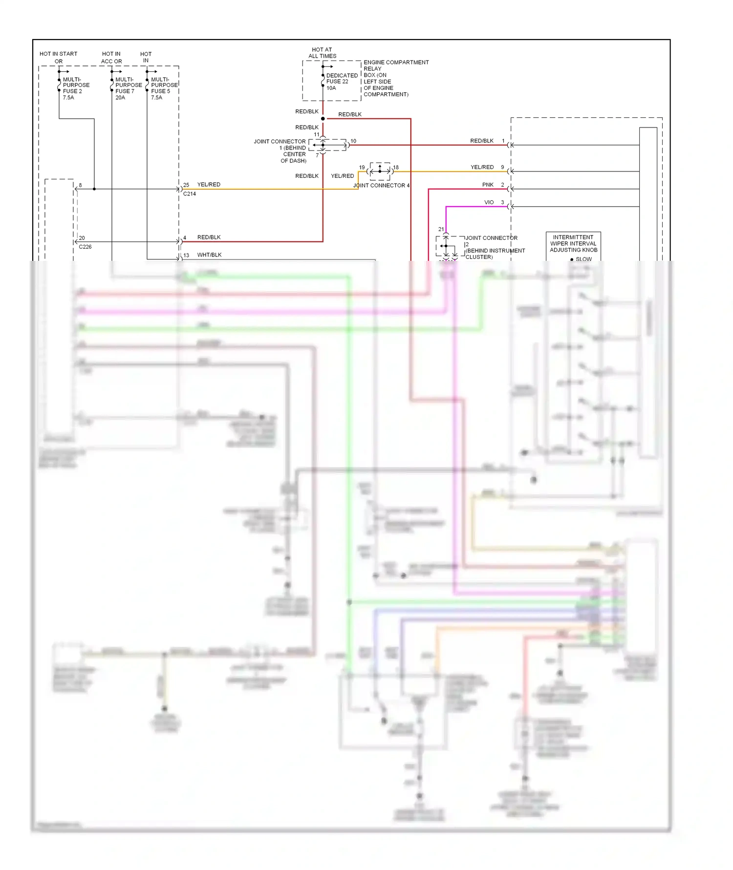 Mitsubishi Lancer IX (2000-2007) mist wiring diagram  (1 of 1)