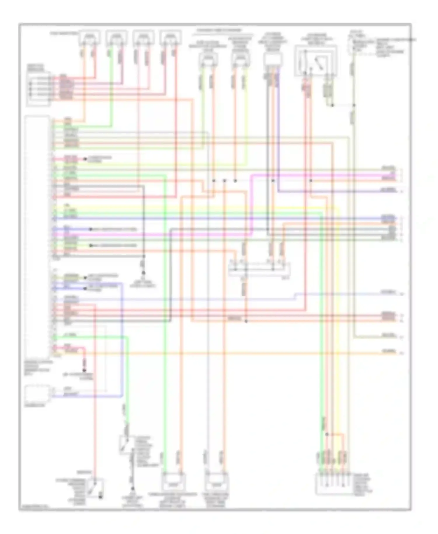 Wiring diagram pnk air conditioning system for Mitsubishi Lancer IX (2000-2007) (1 of 2)