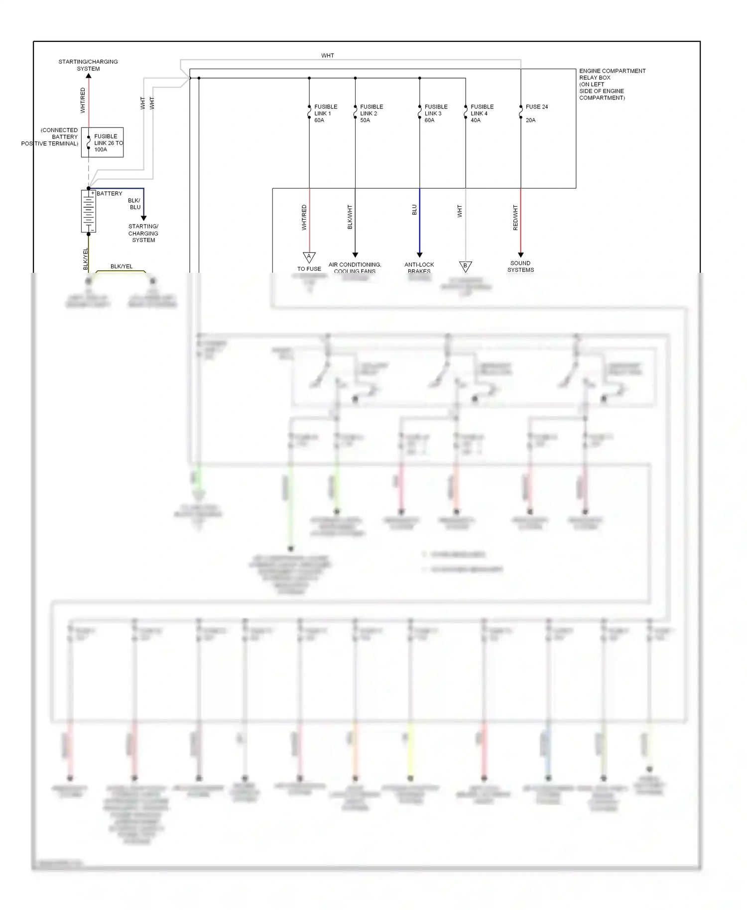 Mitsubishi Lancer IX (2000-2007) systems wiring diagram  (1 of 2)