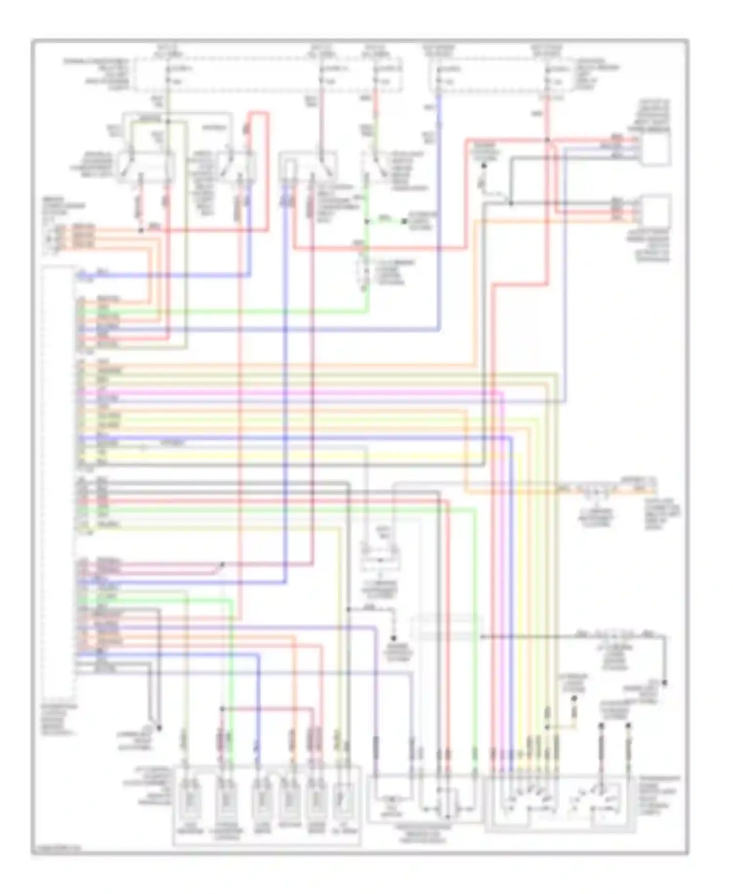 Wiring diagram torque converter control for Mitsubishi Lancer IX (2000-2007) (1 of 2)