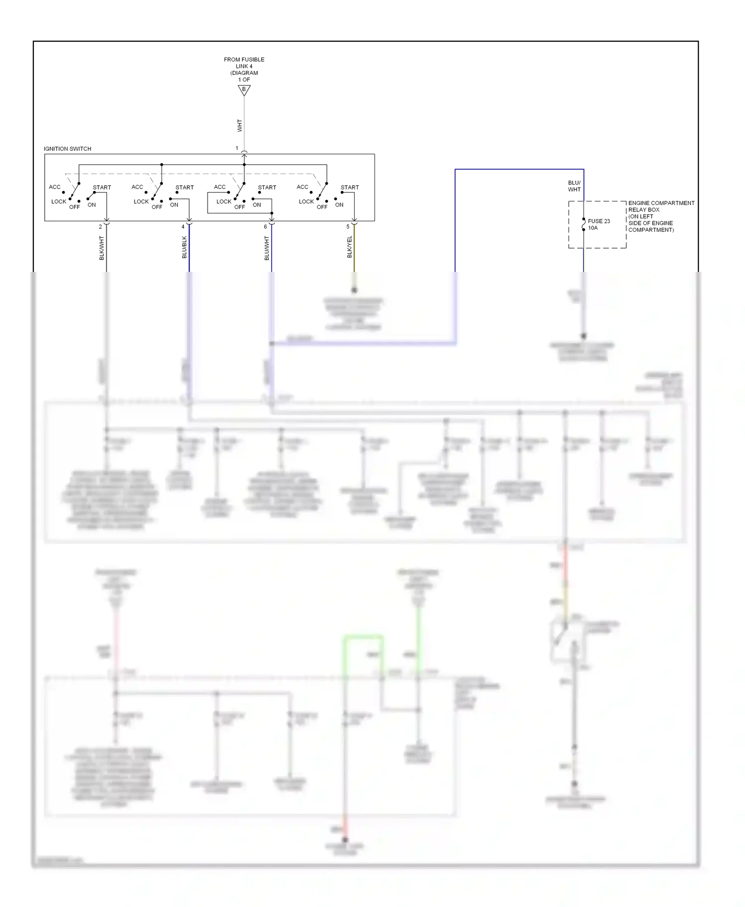 Mitsubishi Lancer IX (2000-2007) (under right front kick panel) wiring diagram  (14 of 19)