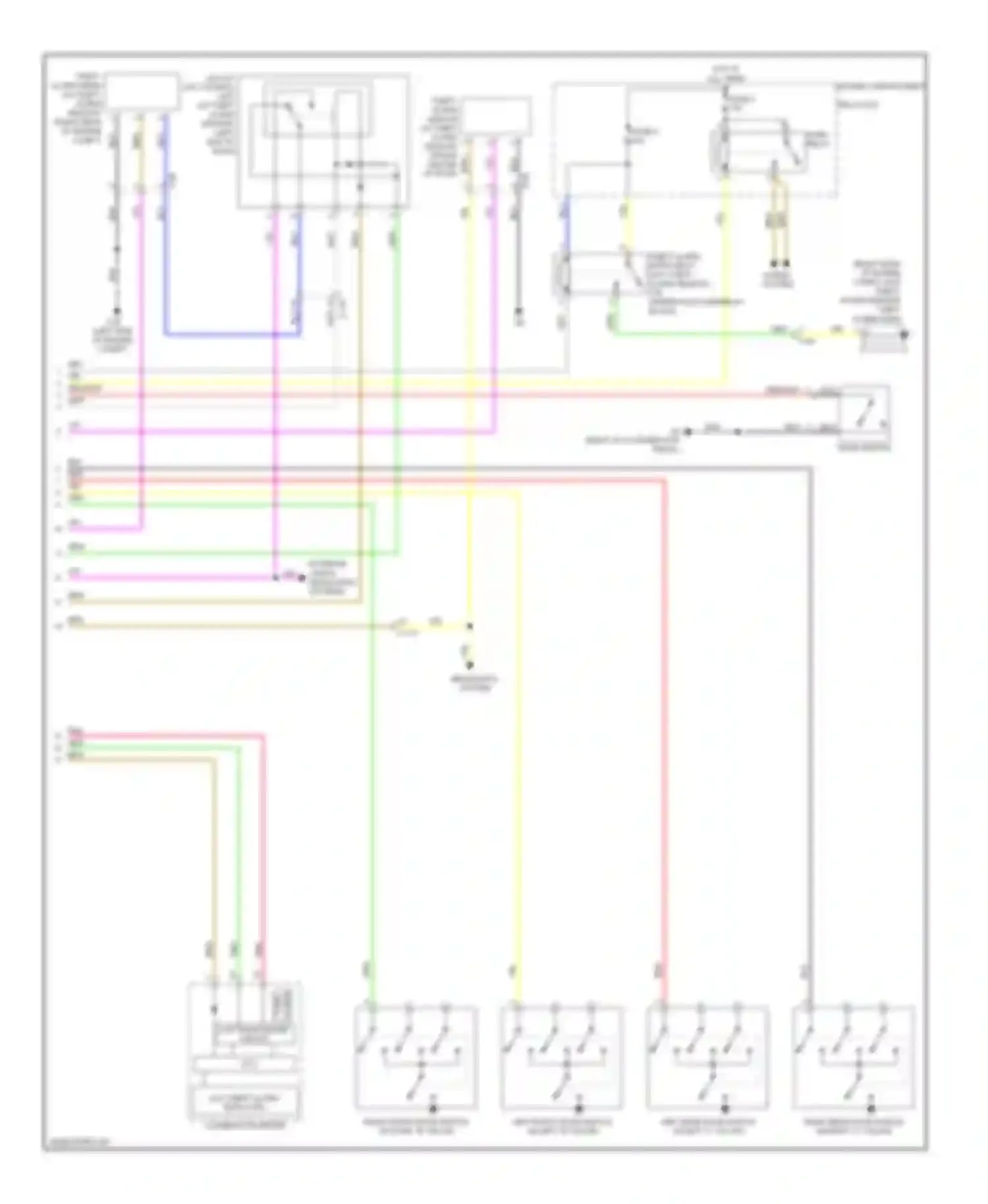 Lancer Mitsubishi X facelift (2011-2015): Forced entry circuit, evolution (2 of 2)