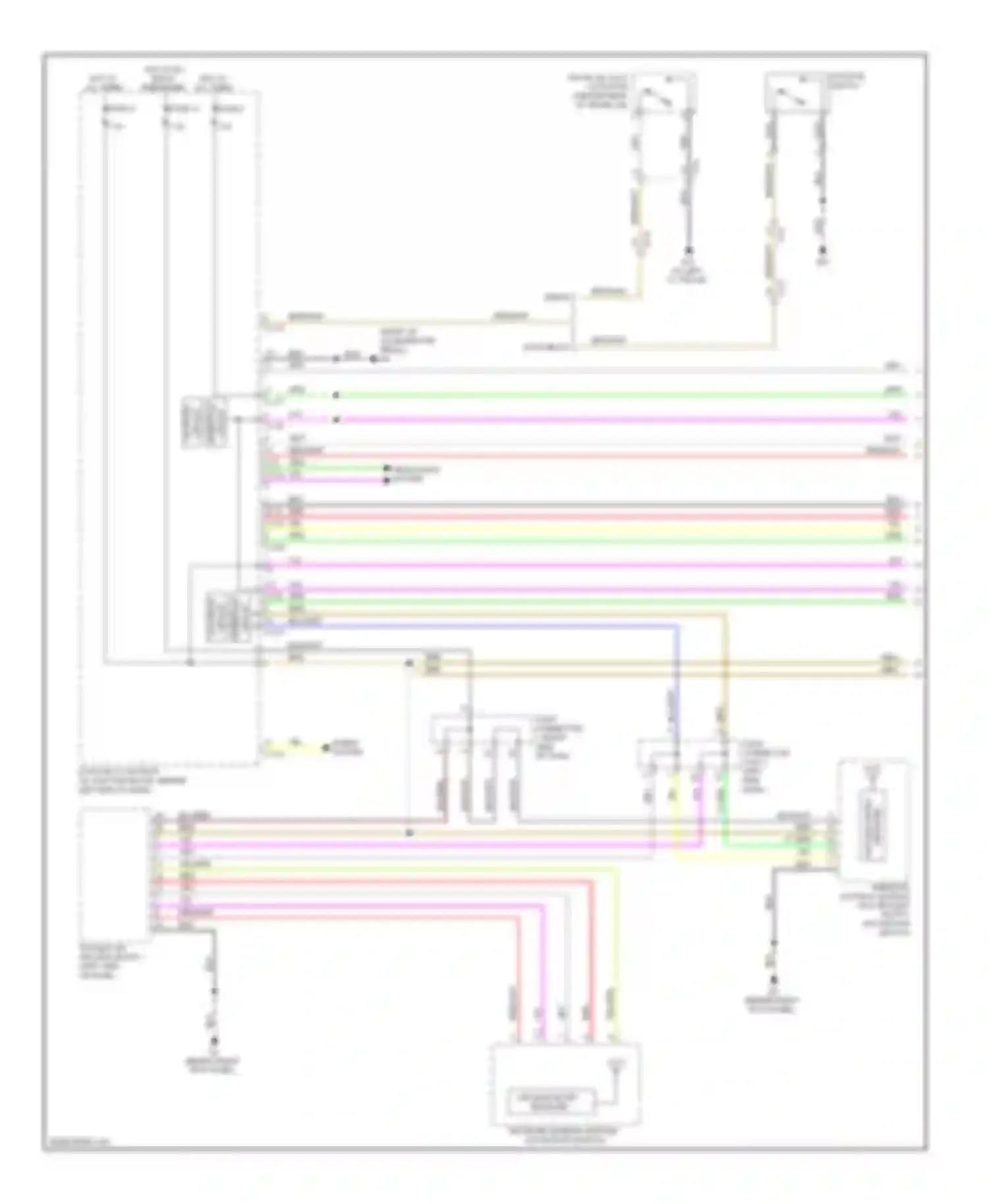 Lancer Mitsubishi X facelift (2011-2015): Forced entry circuit, except evolution (1 of 2)