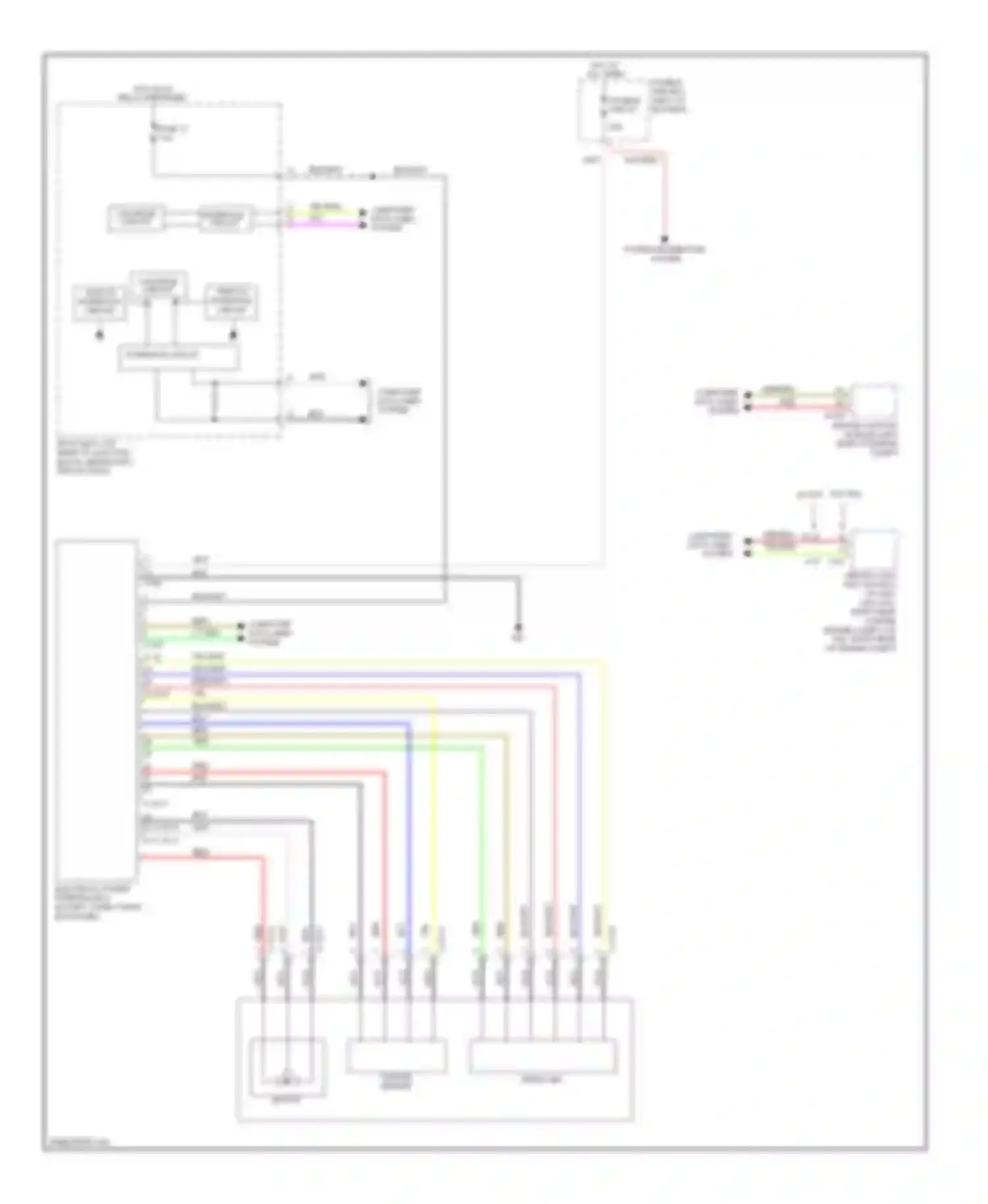 Lancer Mitsubishi X facelift (2011-2015): Electronic power steering circuit