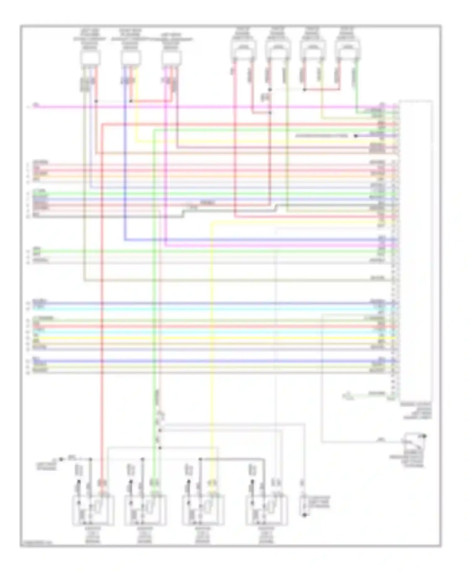 Lancer Mitsubishi X facelift (2011-2015): Wiring diagram engine performance 2.0l turbo, evolution (4 of 4)